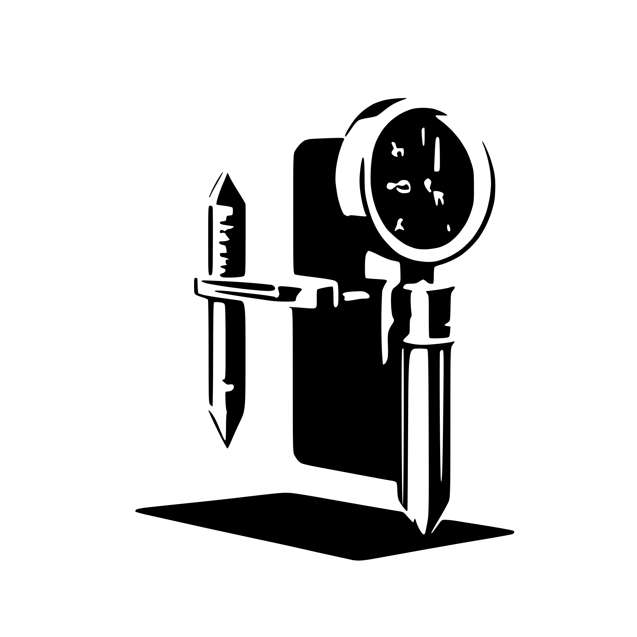 AI-generated SVG of 'a needle and blood sample inside a bracket and dash'