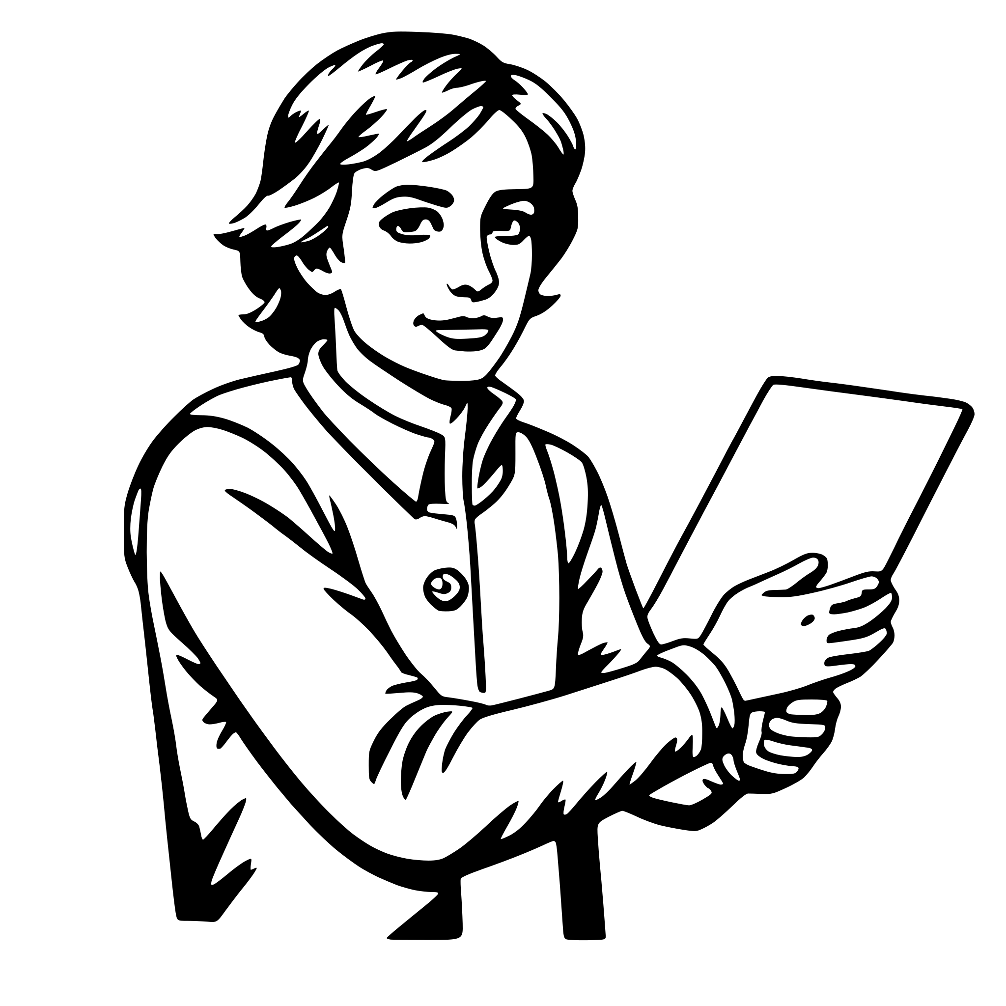 AI-generated SVG of 'cartographer'