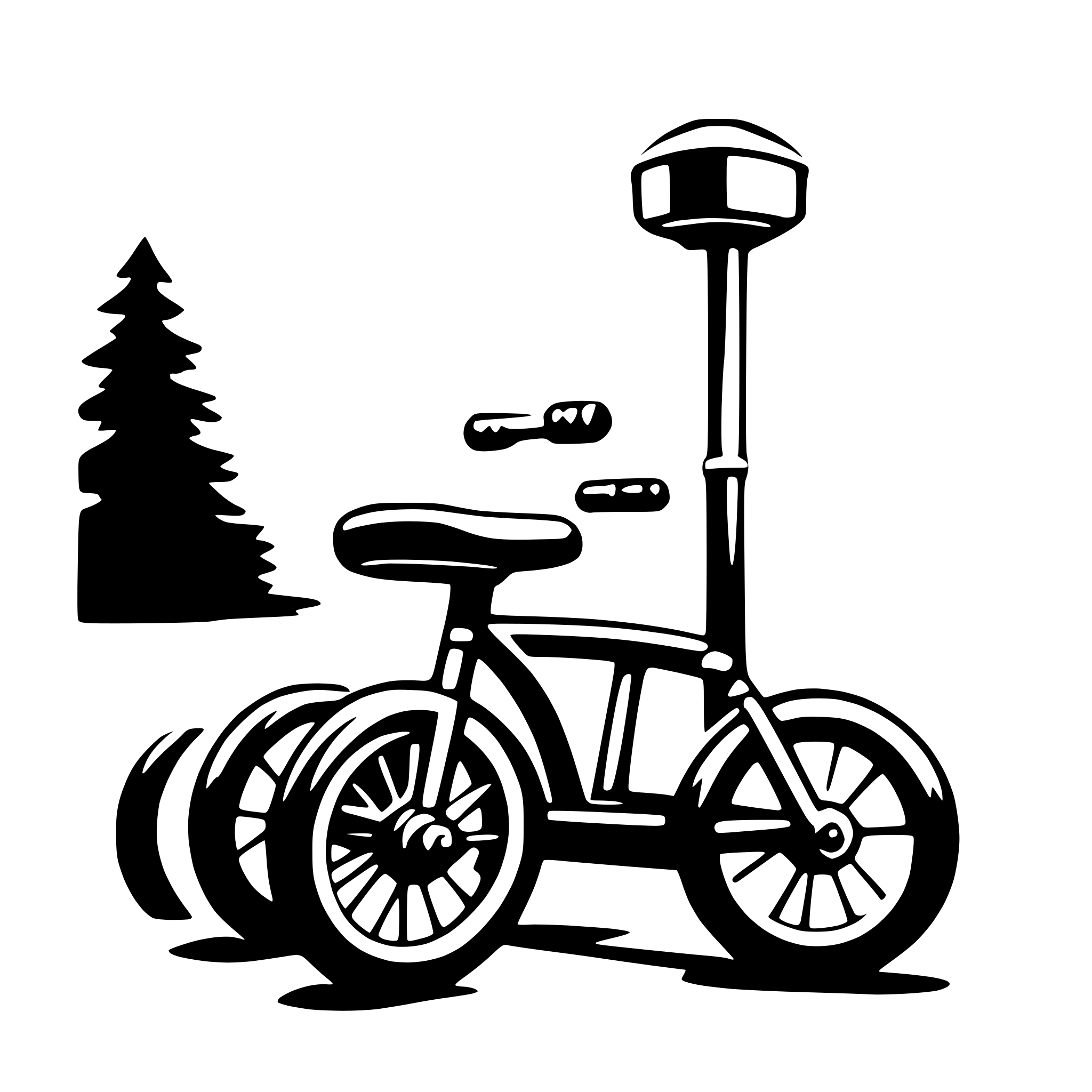 AI-generated SVG of a tricycle