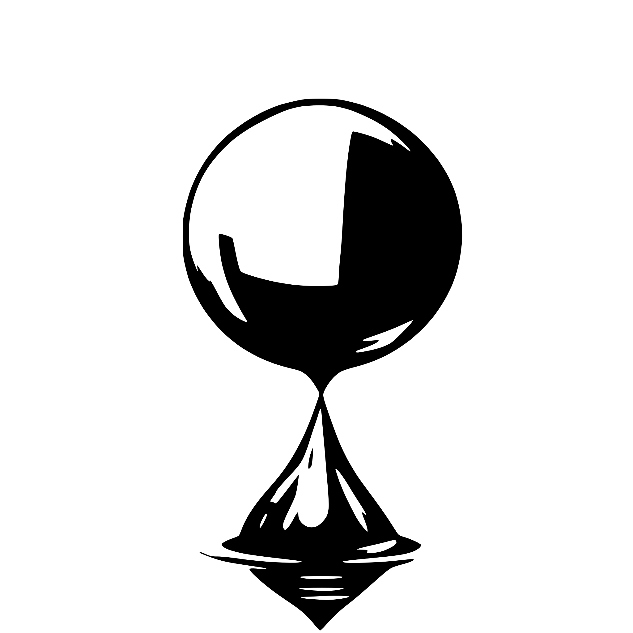 AI-generated SVG of 'Hemispherical droplet onto a surface'