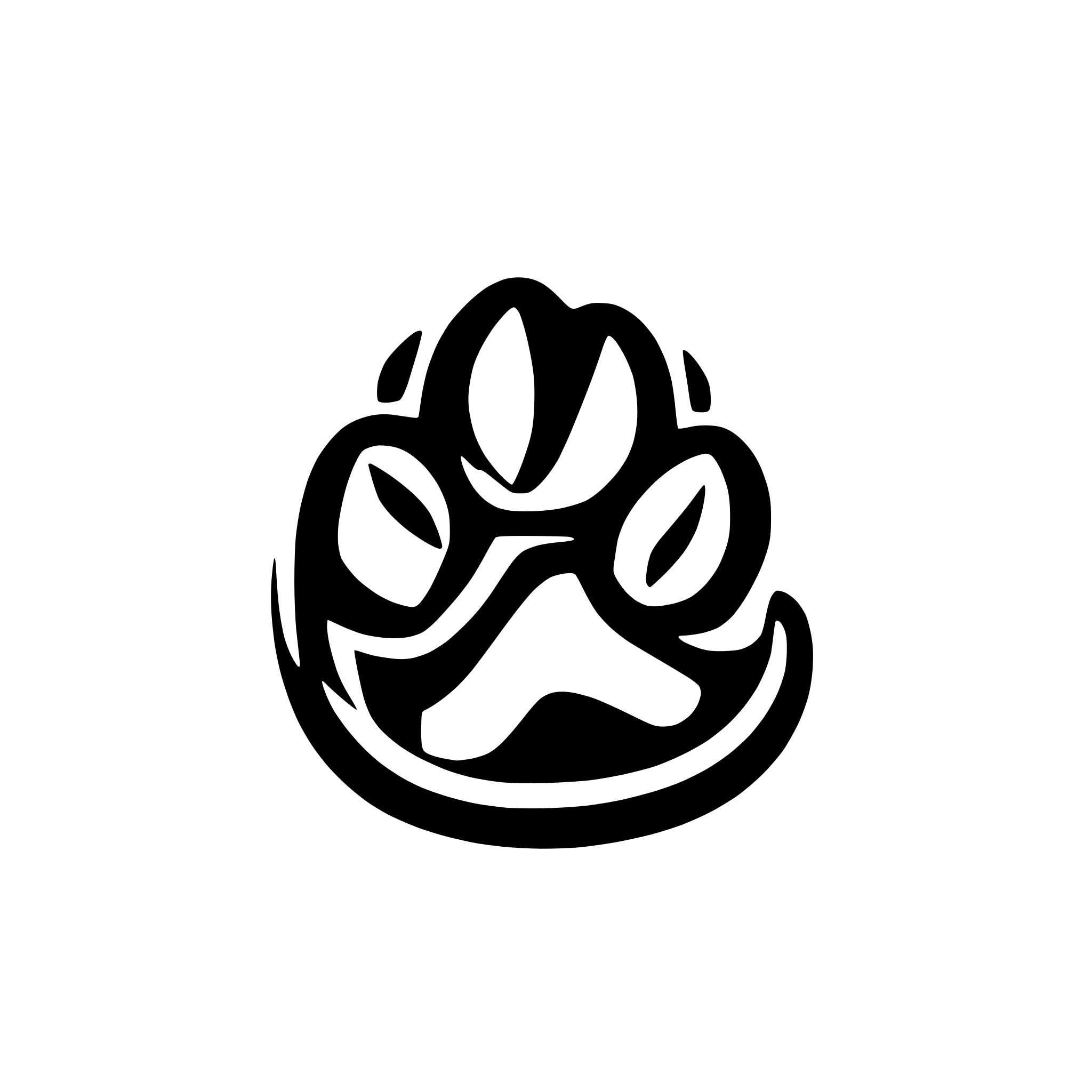 AI-generated SVG of a Dog paw