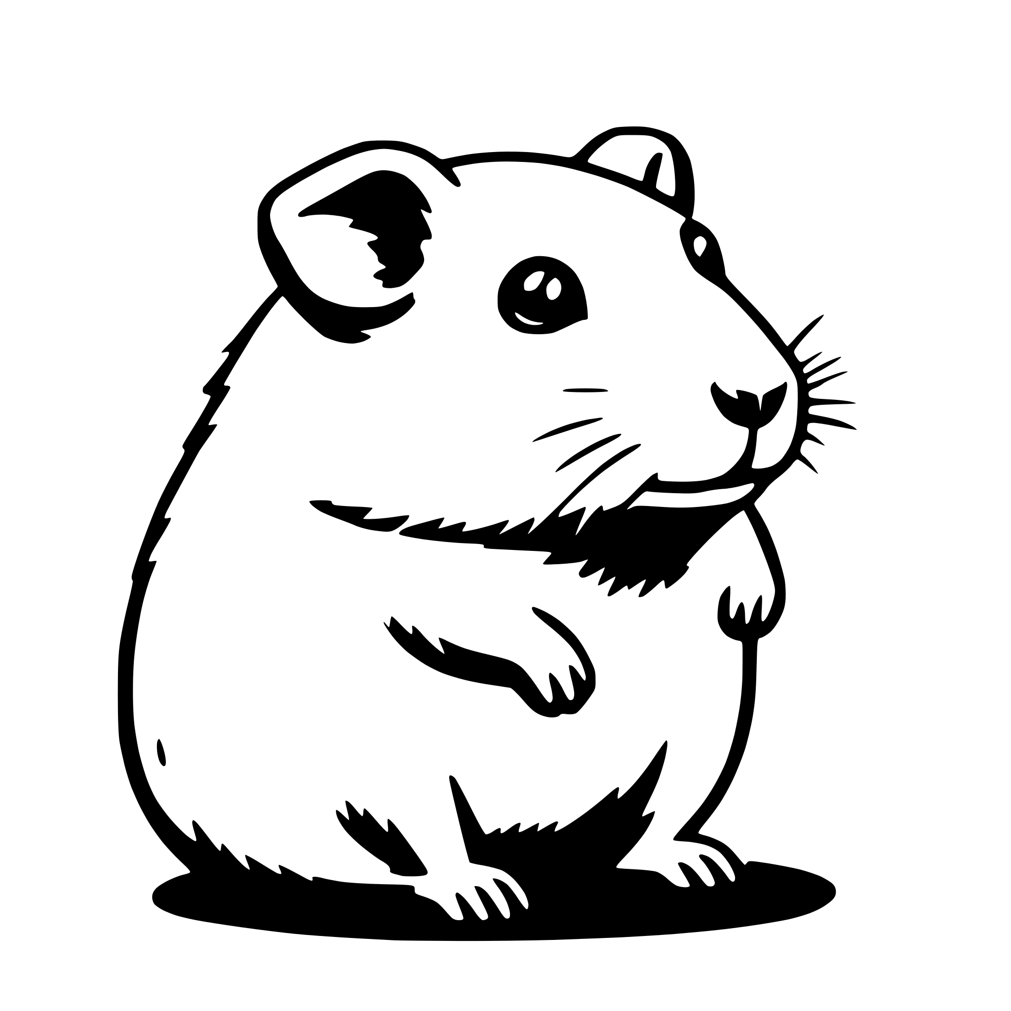 AI-generated SVG of a hamster