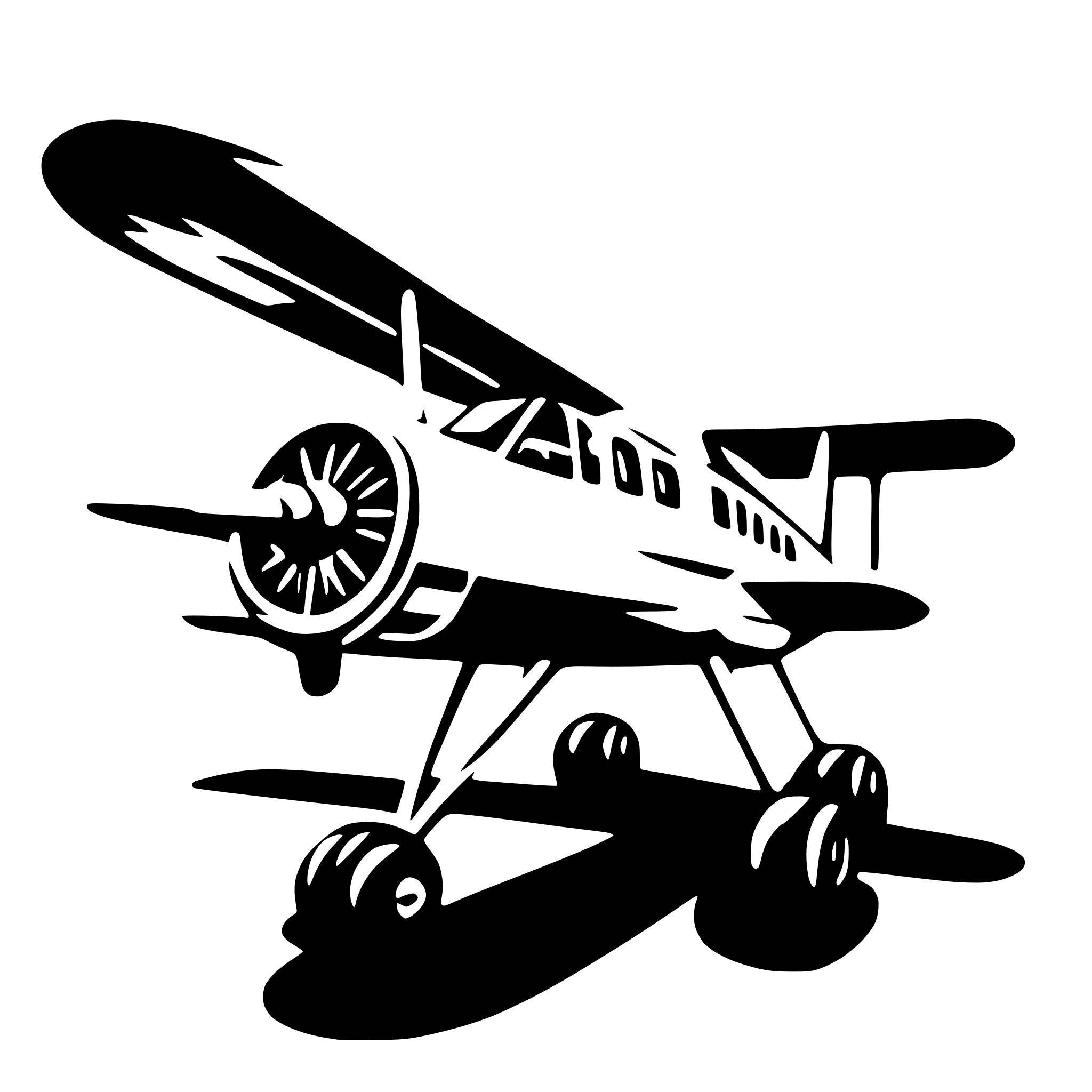 AI-generated SVG of 'airplane model'