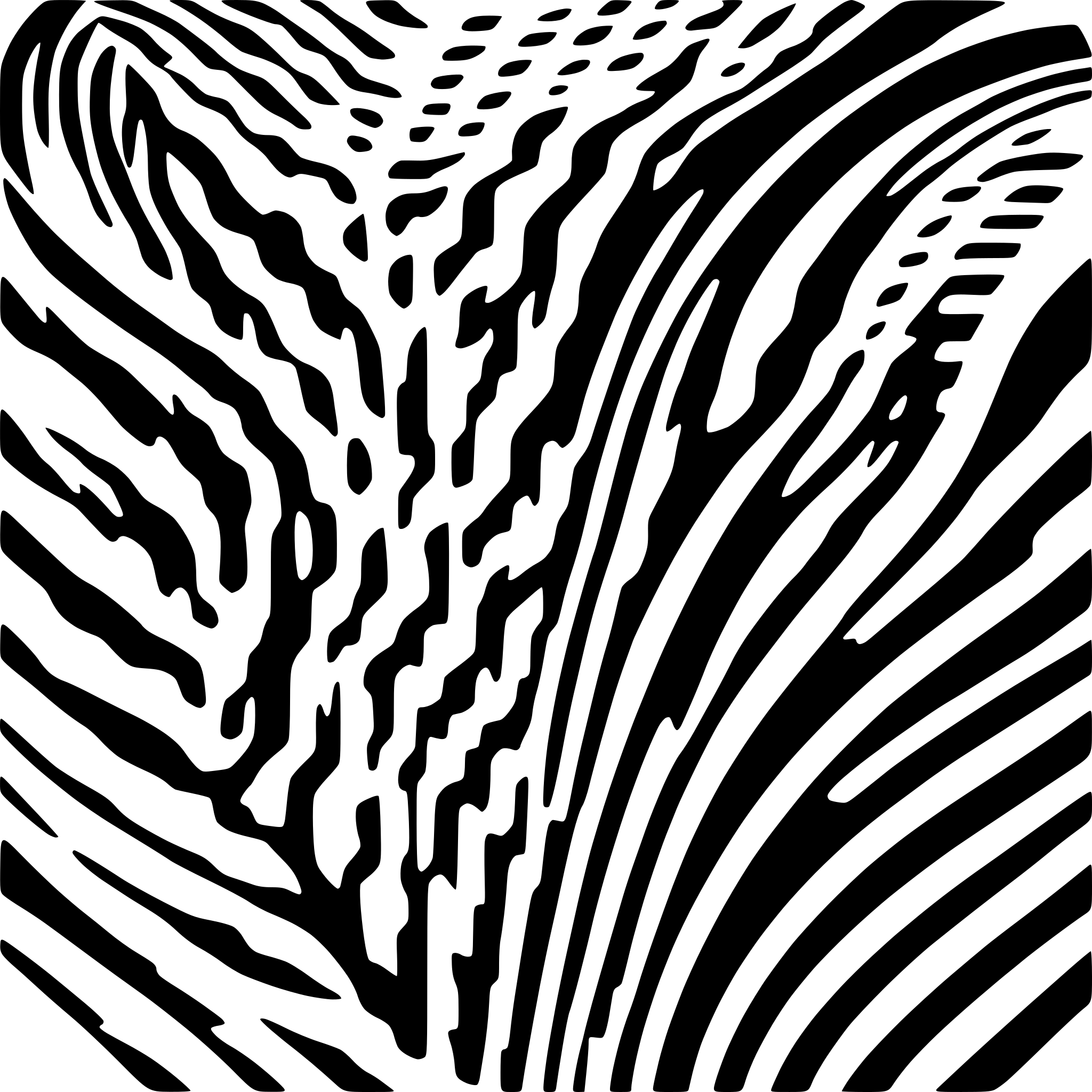 AI-generated SVG of 'curved steel damascus pattern'