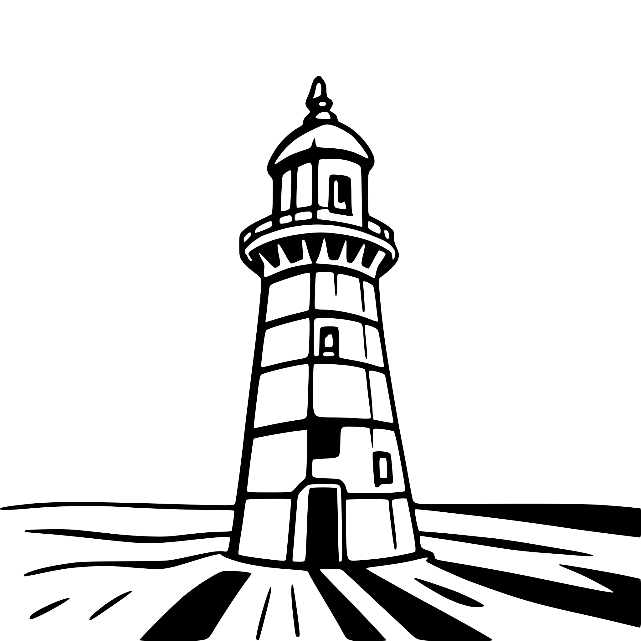 AI-generated SVG of a lighthouse