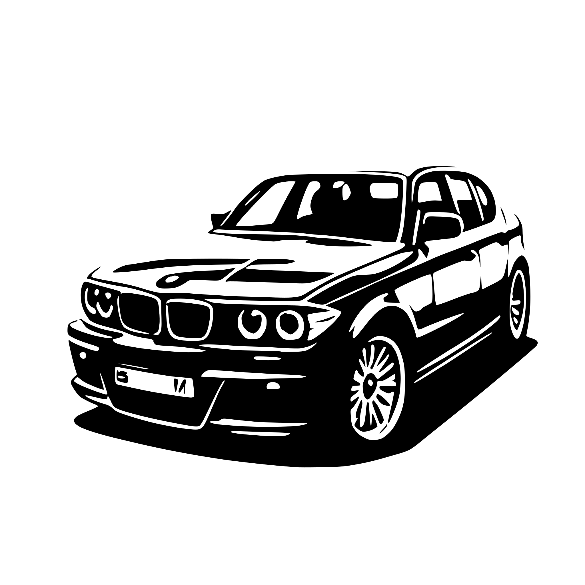 AI-generated SVG of 'samochód bmw serii 5'