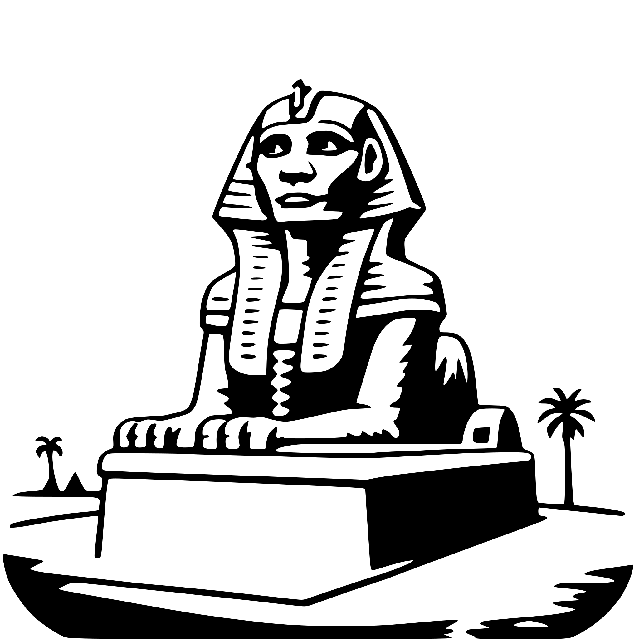 AI-generated SVG of 'great sphinx of giza'