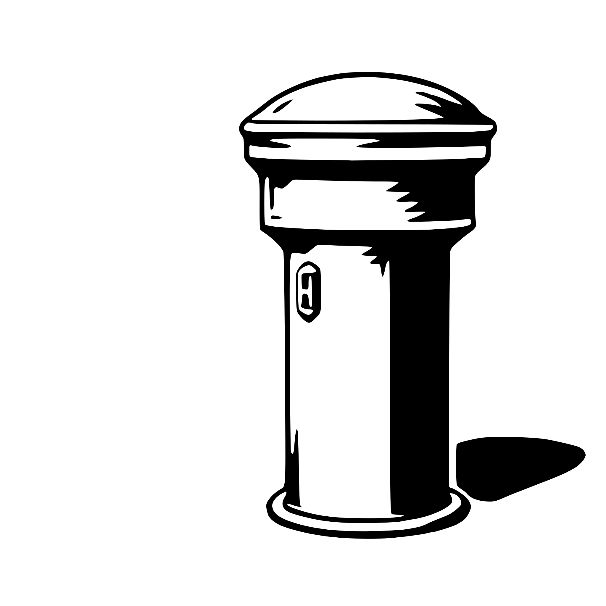 AI-generated SVG of a bollard