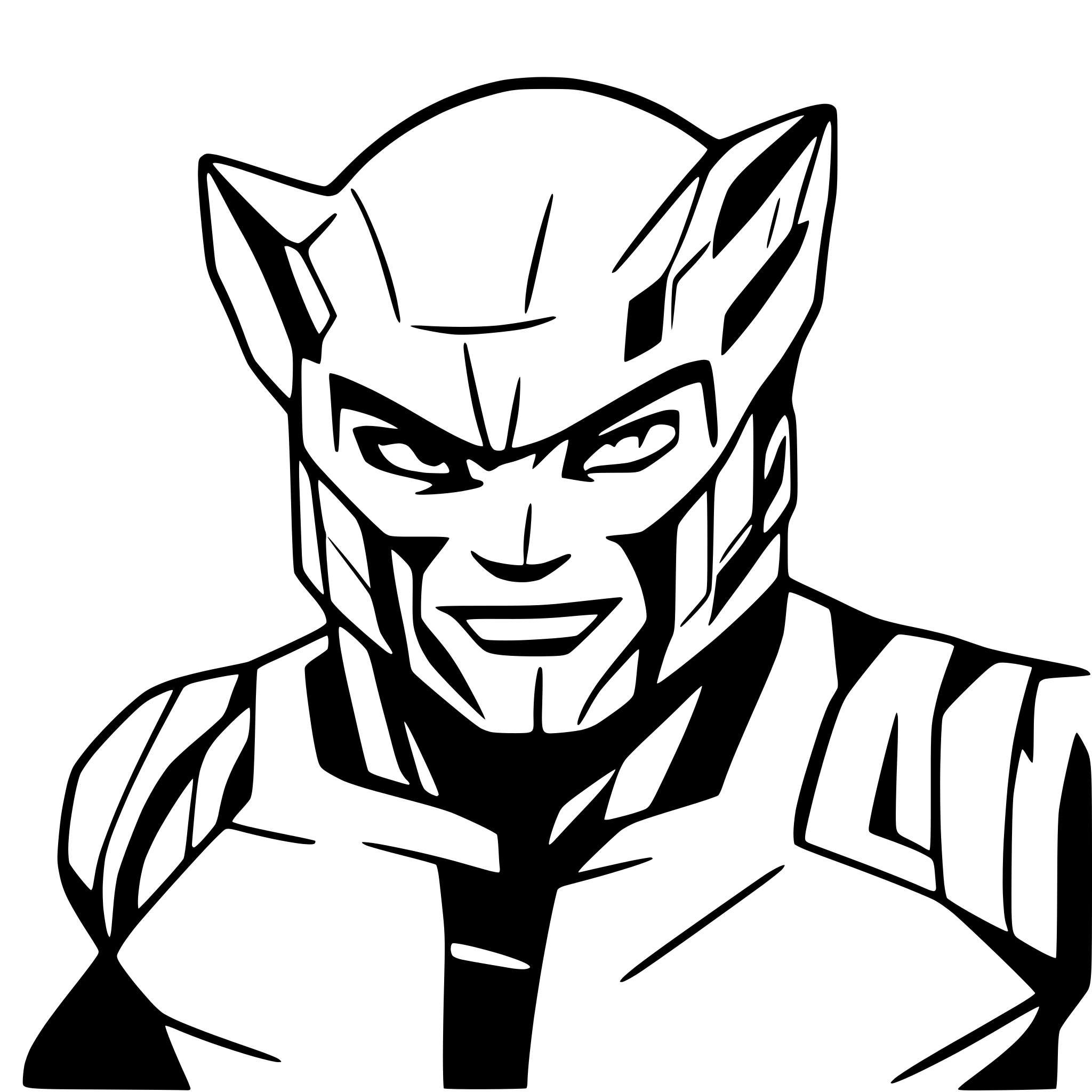 AI-generated SVG of a angular wolverine