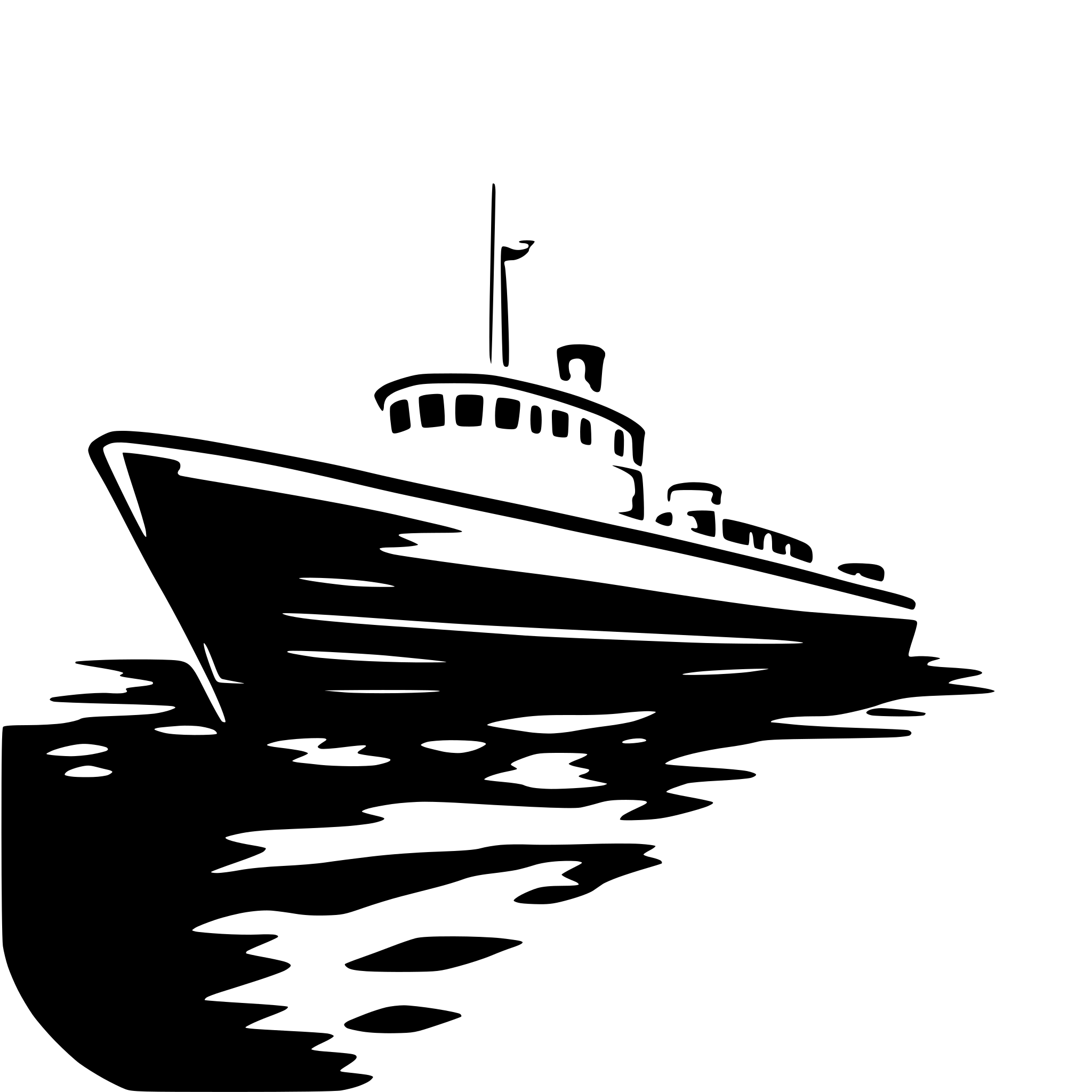 AI-generated SVG of a bateau