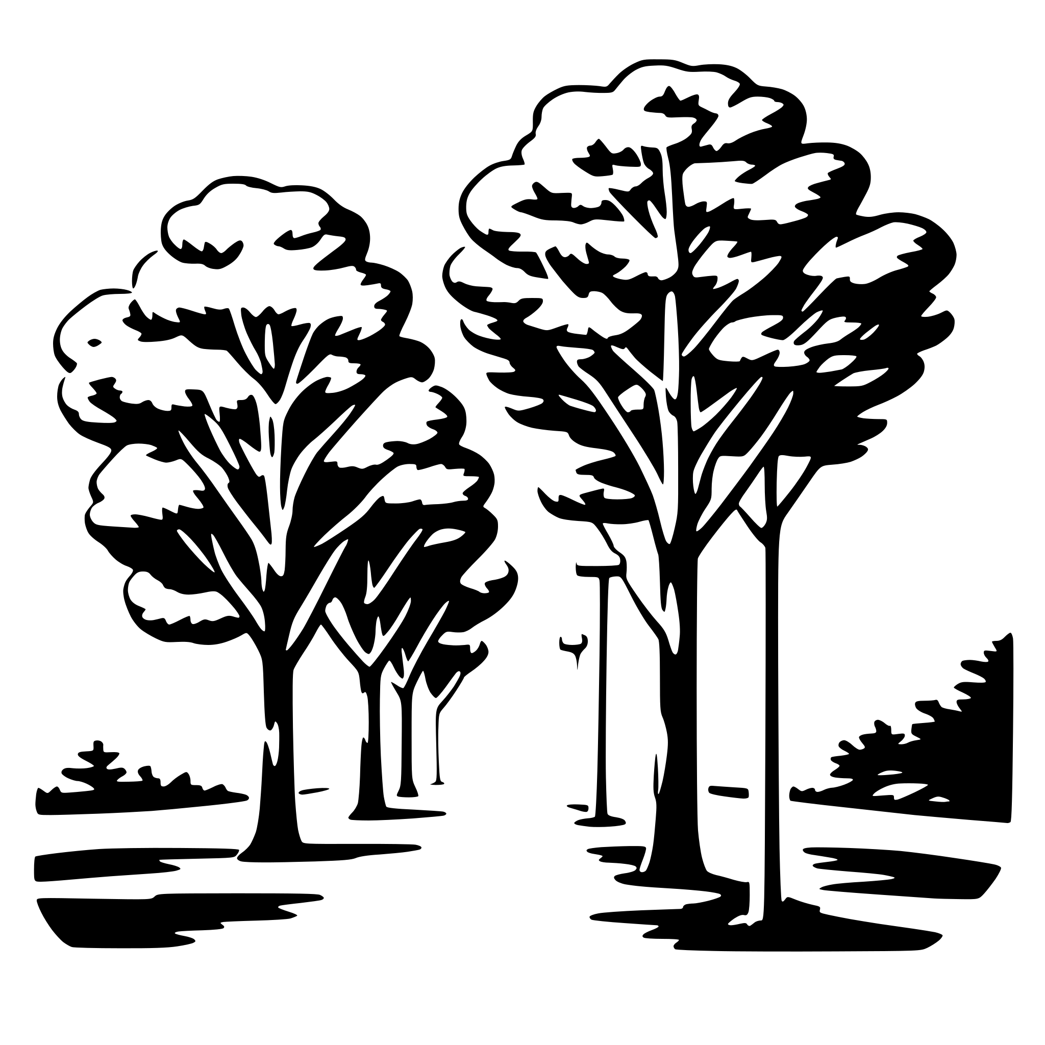 AI-generated SVG of a tree canopy