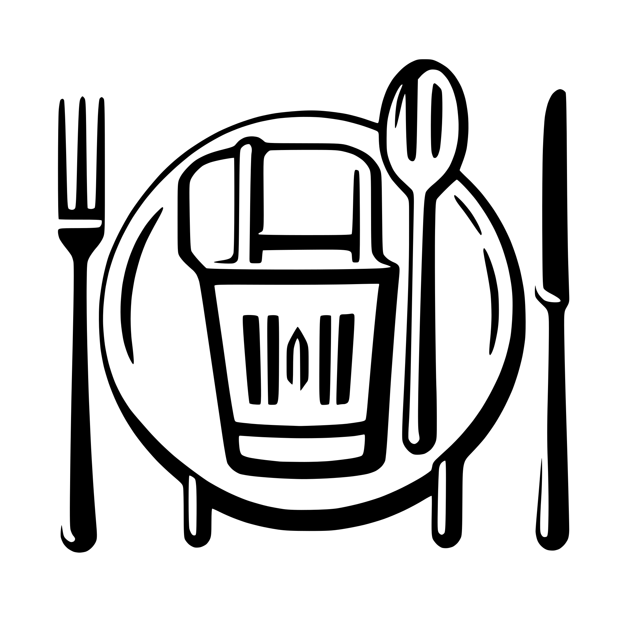 AI-generated SVG of a stretcher with measuring tape and cutlery inside front view, logo for website