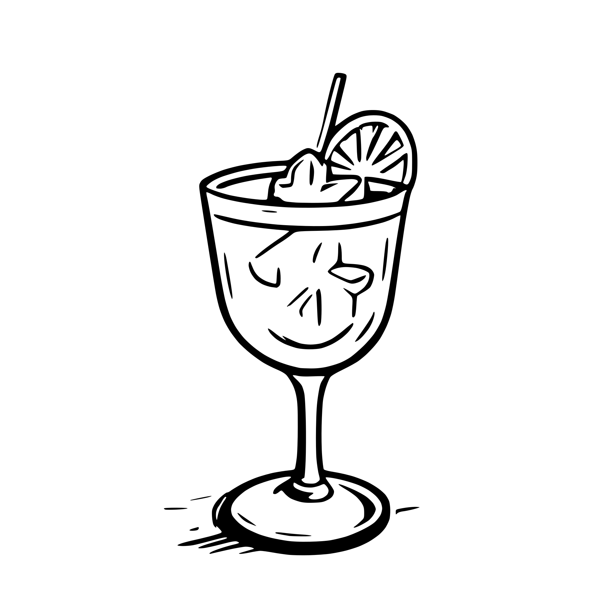 AI-generated SVG of a Aperol Spritz