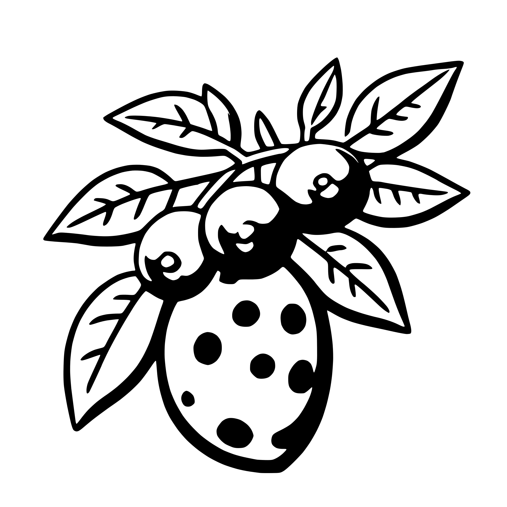 AI-generated SVG of a mistletoe