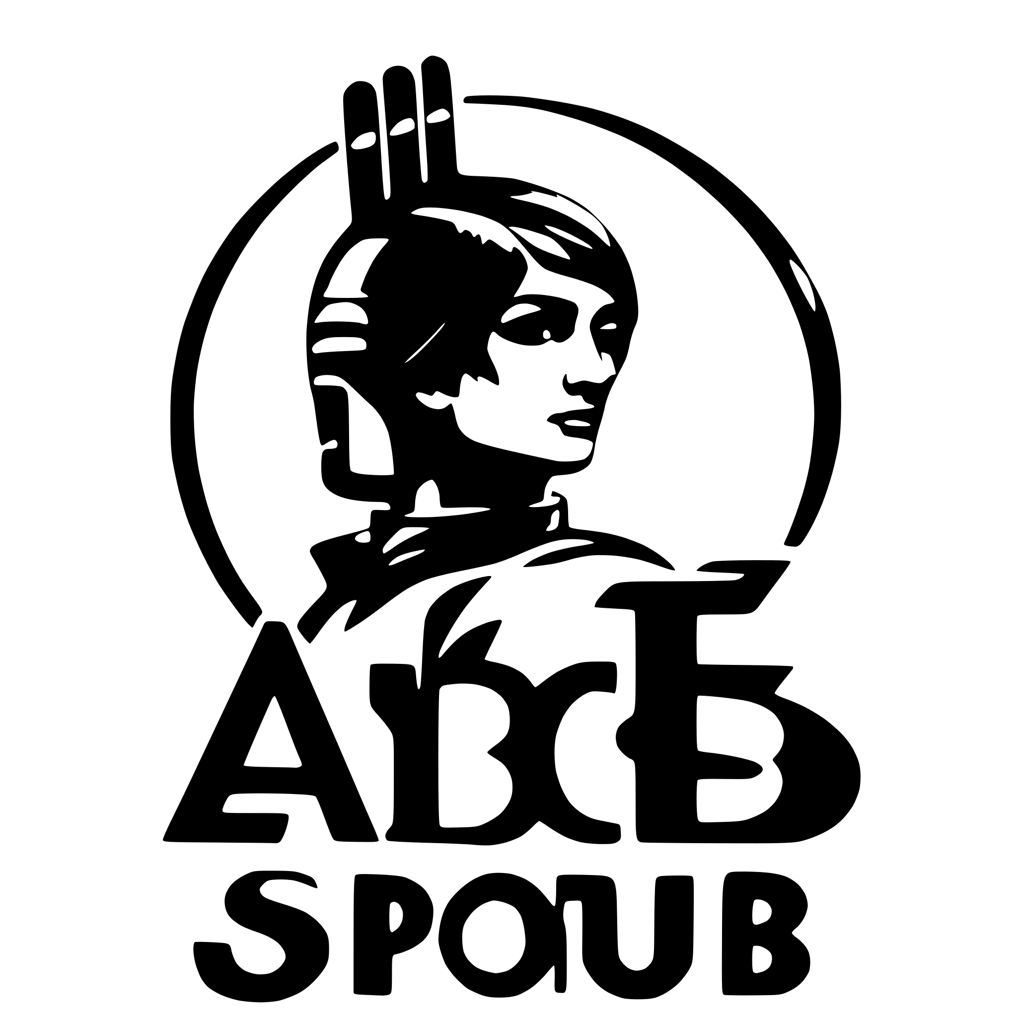 AI-generated SVG of a Logo ABC sport club.