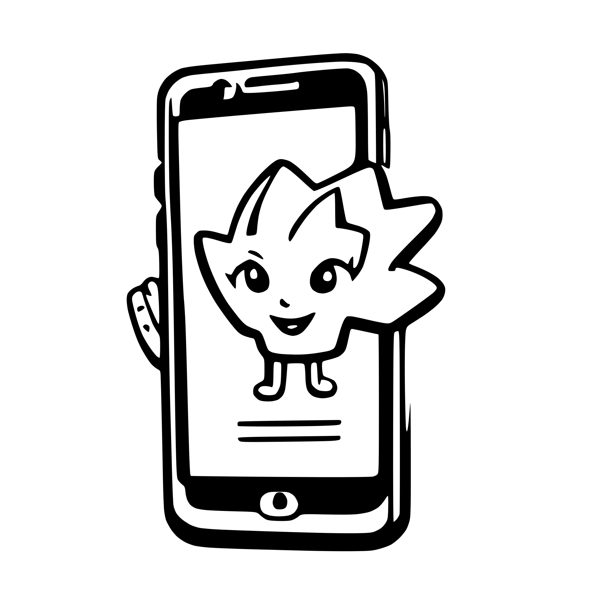 AI-generated SVG of a phone notification in a cartoon style