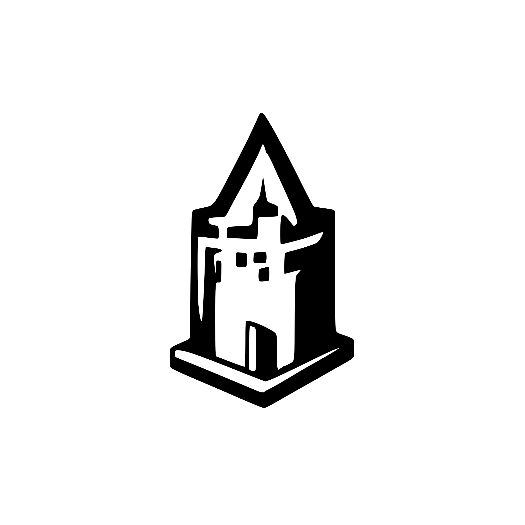 AI-generated SVG of a Logo design for 'Kastle'. Abstract, minimalist, geometric letter 'K'. The 'K' should subtly form the outline of a modern castle turret or a strong, protective shield. Emphasize clean, bold lines. The left vertical stroke of the 'K' could extend slightly upwards like a stylized tower. Use a sophisticated, muted color palette, such as deep charcoal and cool silver, or dark teal and subtle grey. Convey strength, security, organization, and a central, trustworthy repository. Vector art, flat design,