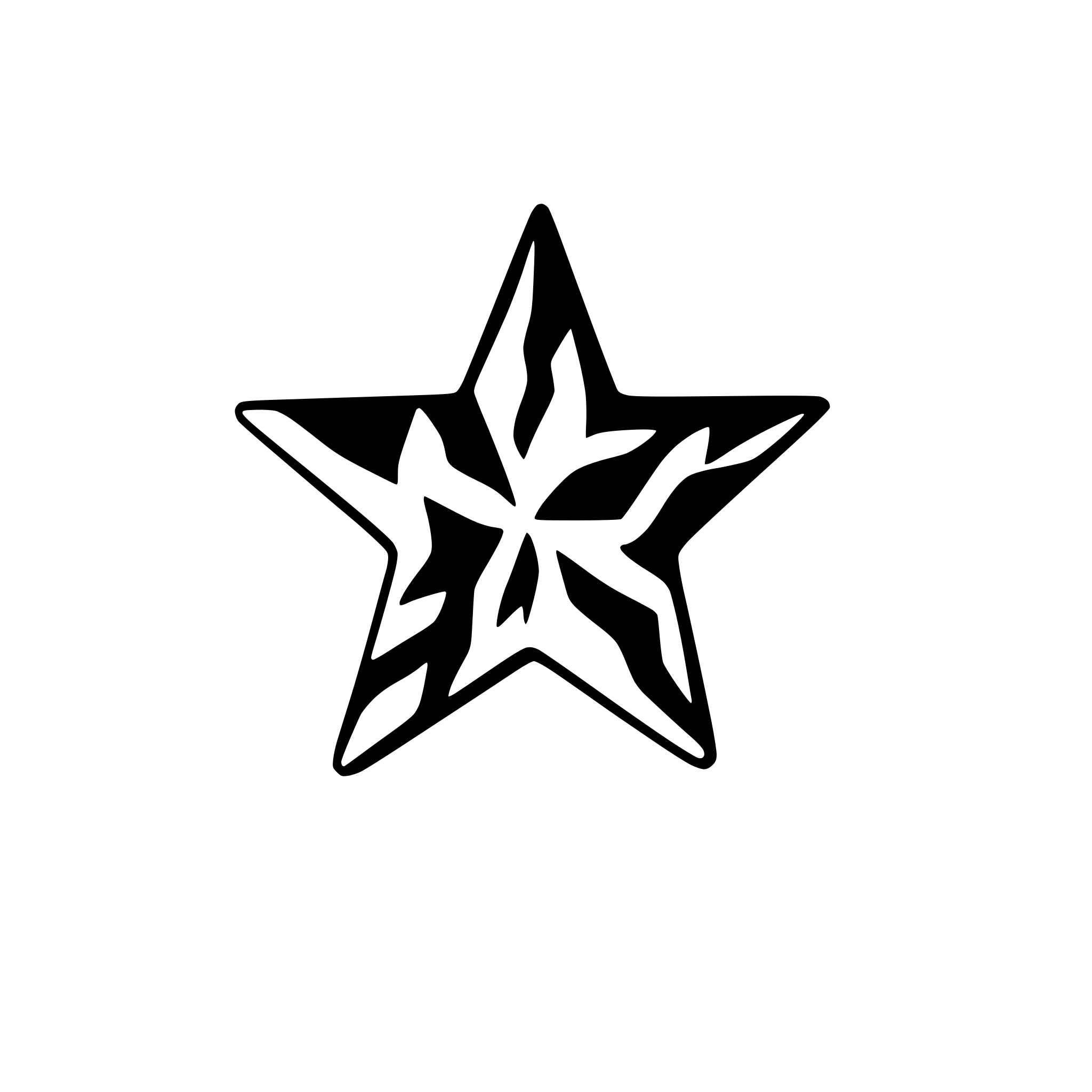 AI-generated SVG of a a 4 pointed abstract star