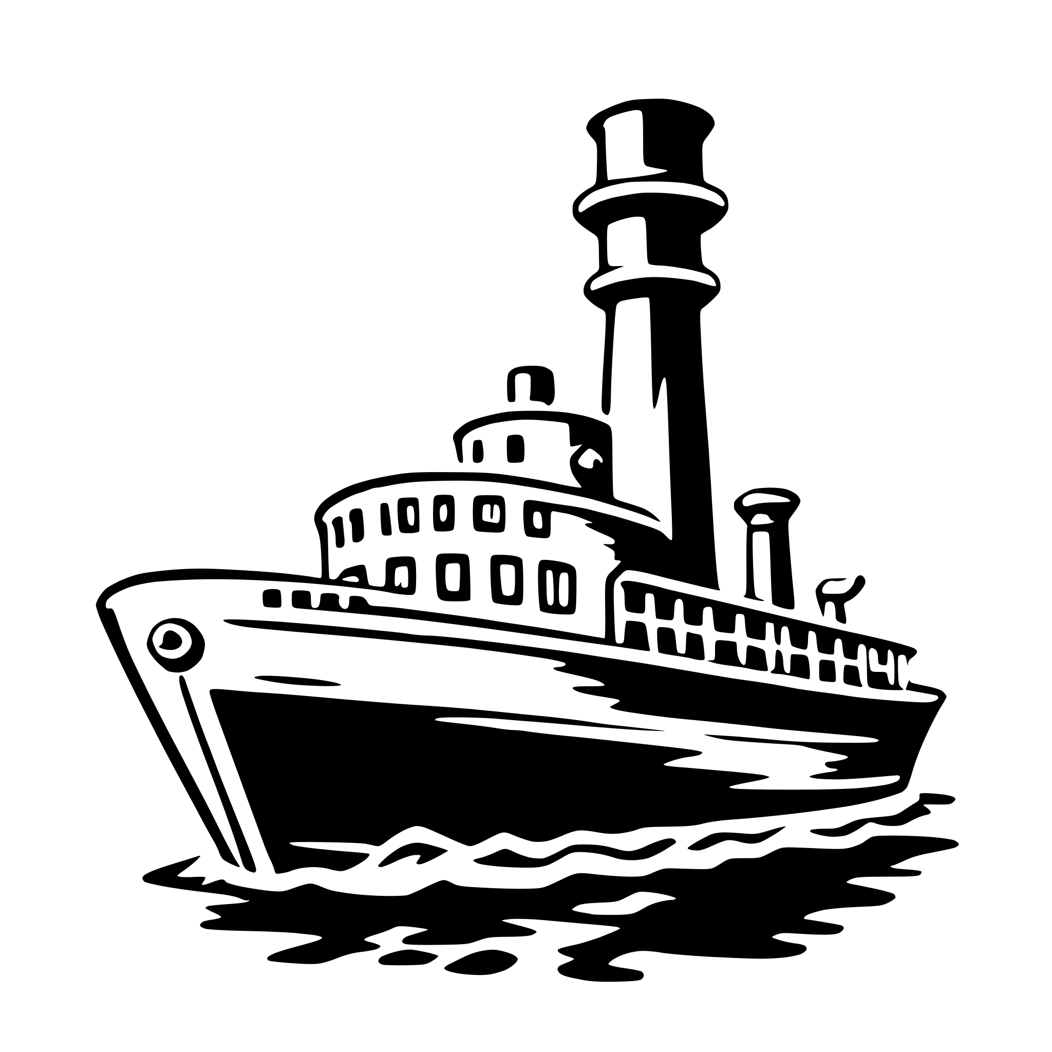AI-generated SVG of 'steamer'