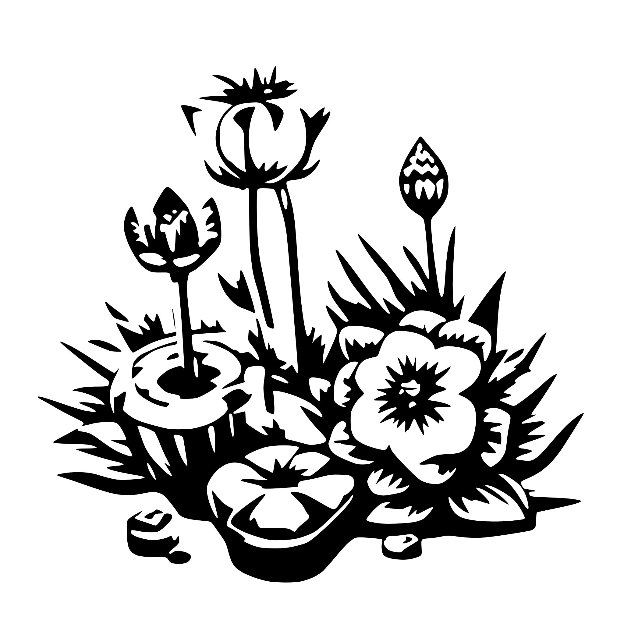 AI-generated SVG of 'минималистическая симметричная снежинка'