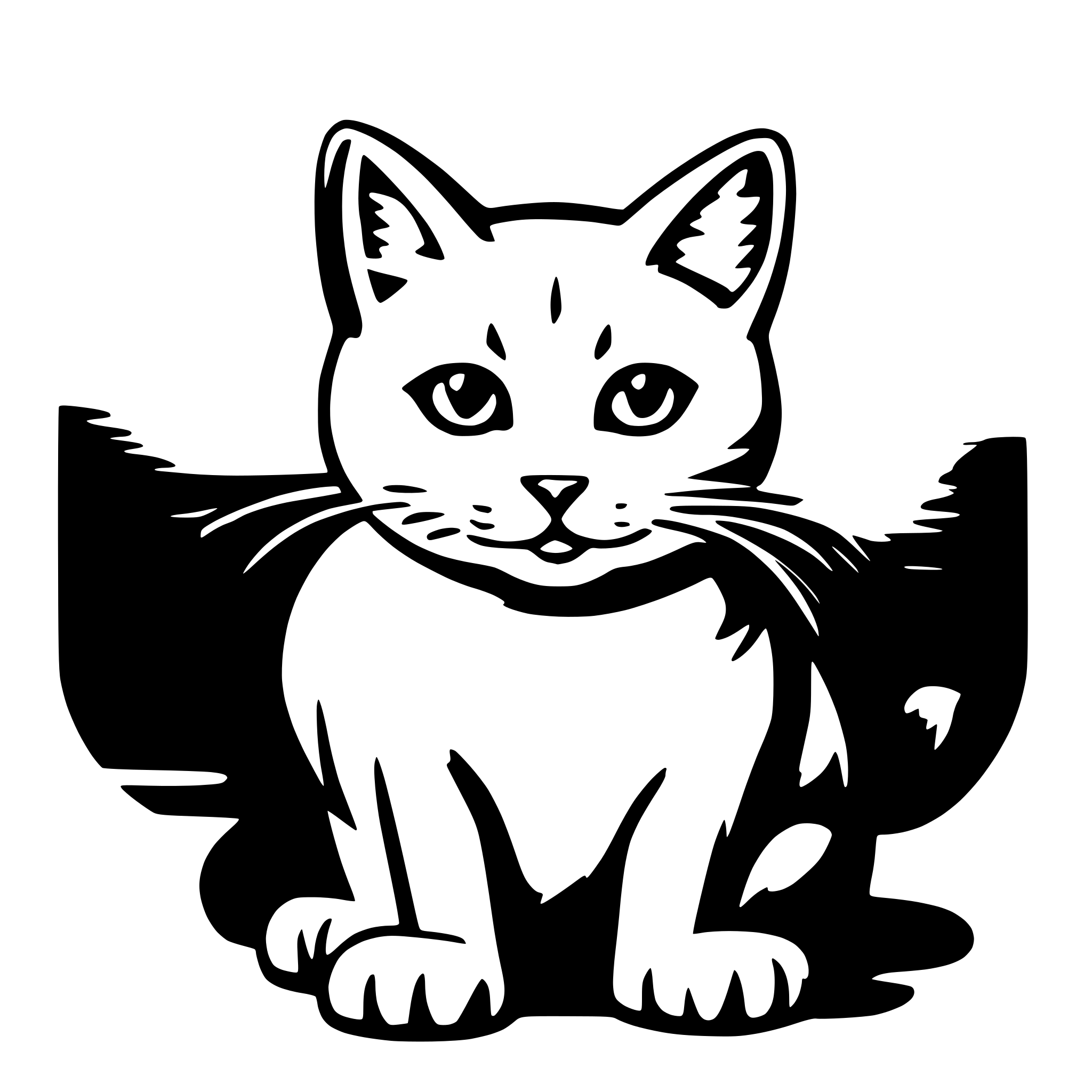 AI-generated SVG of 'cat'