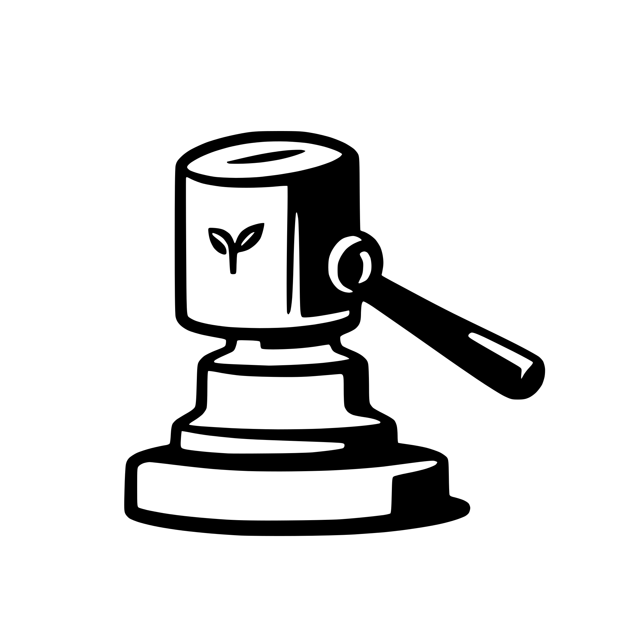 AI-generated SVG of a gavel striking a block