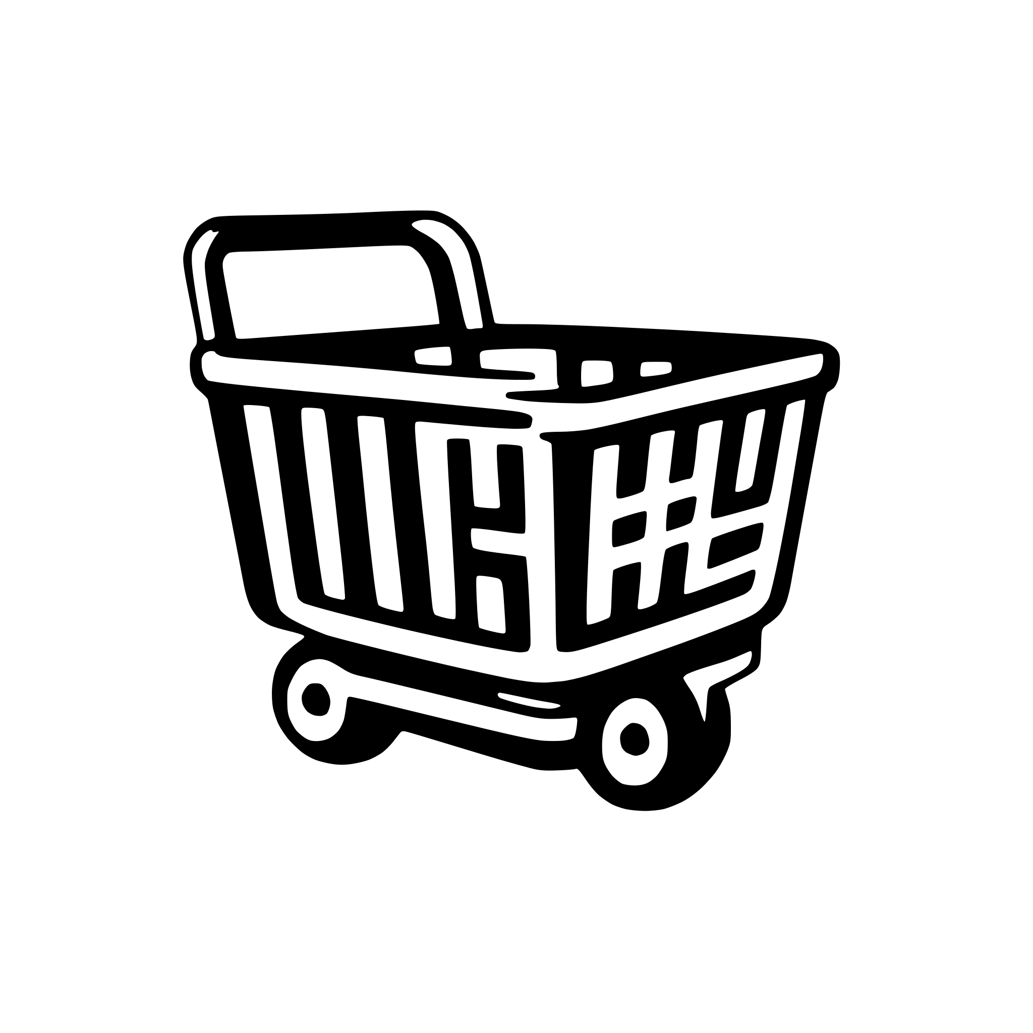 AI-generated SVG of a a shopping cart empty pastel colors
