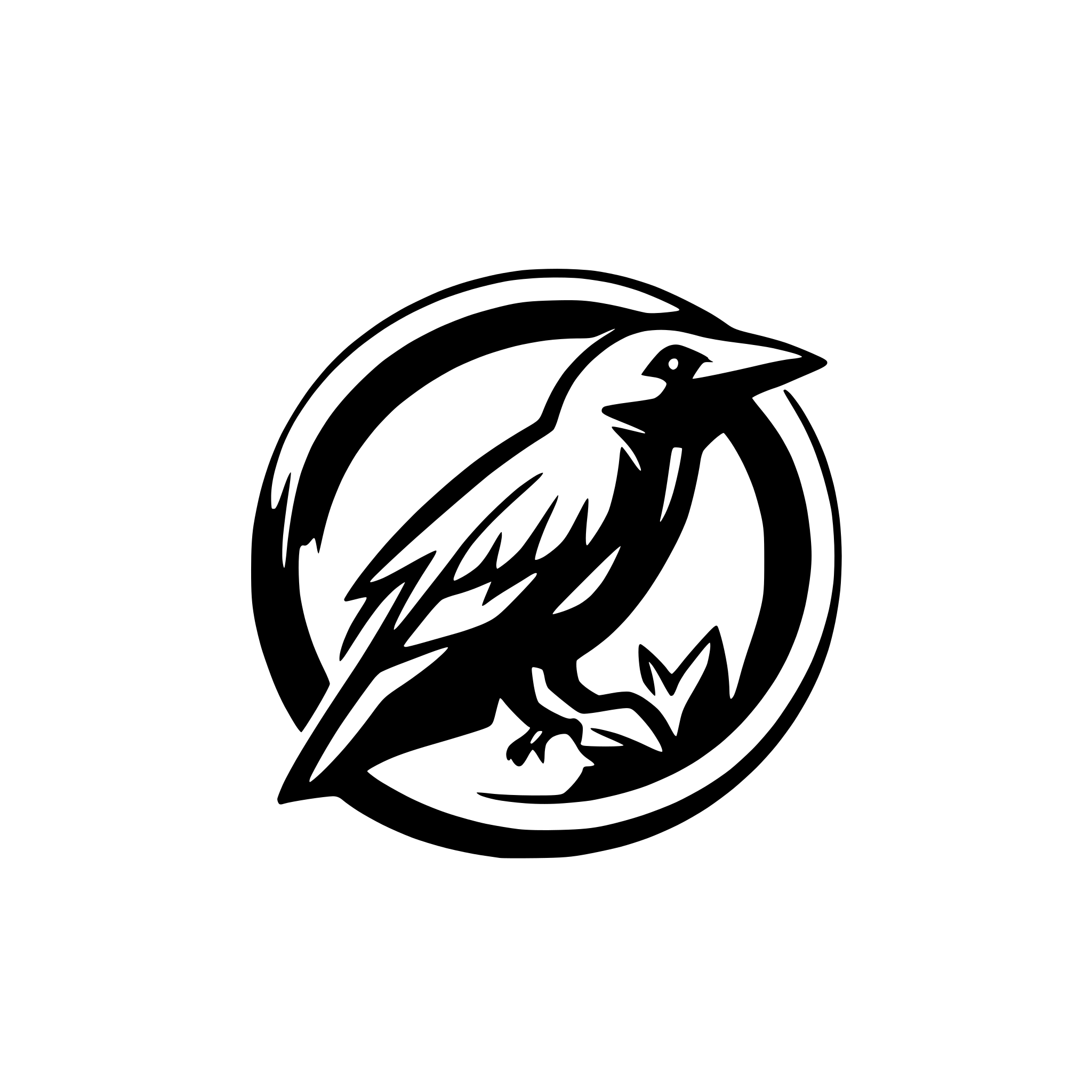 AI-generated SVG of a Crow
