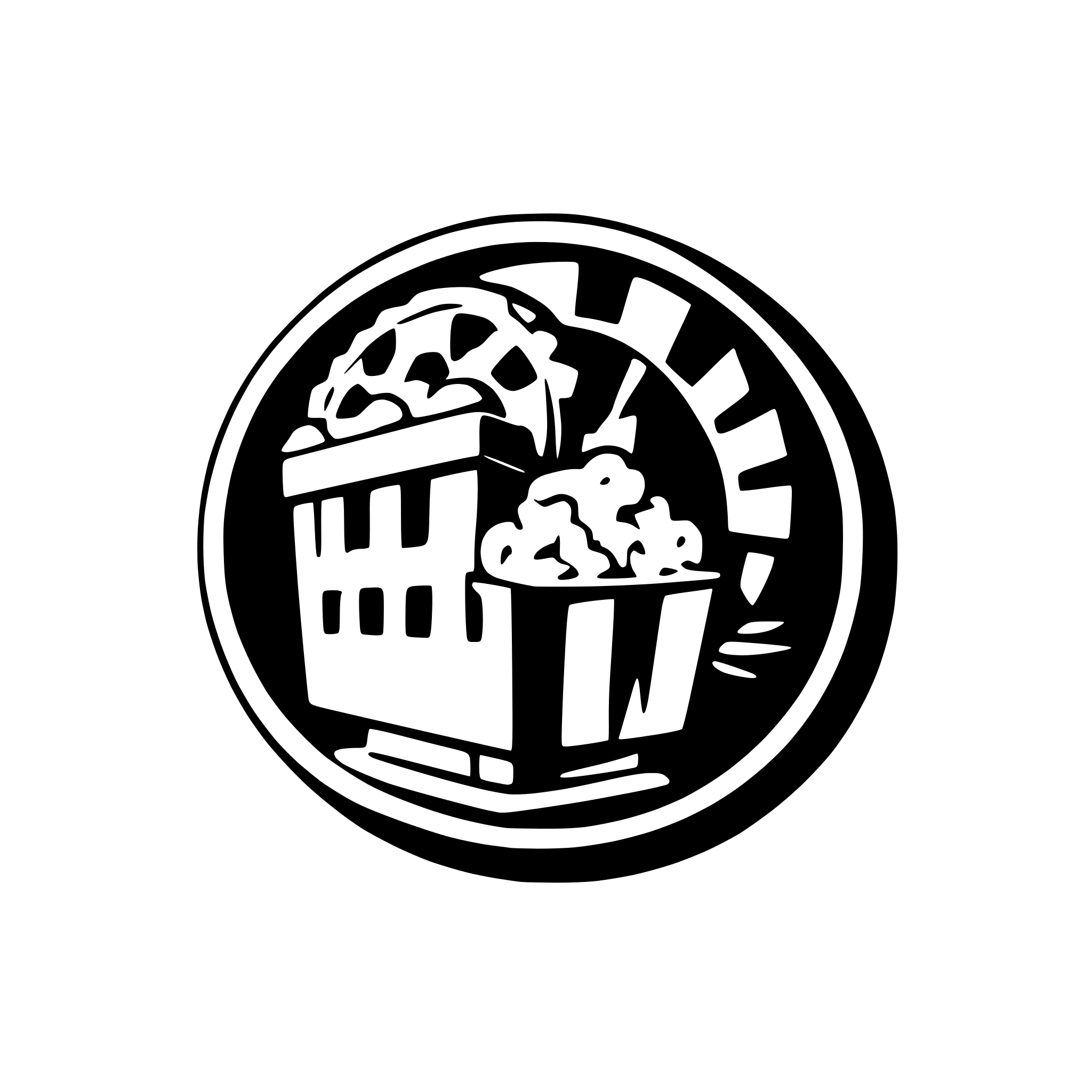AI-generated SVG of a Vintage A movie theatre logo