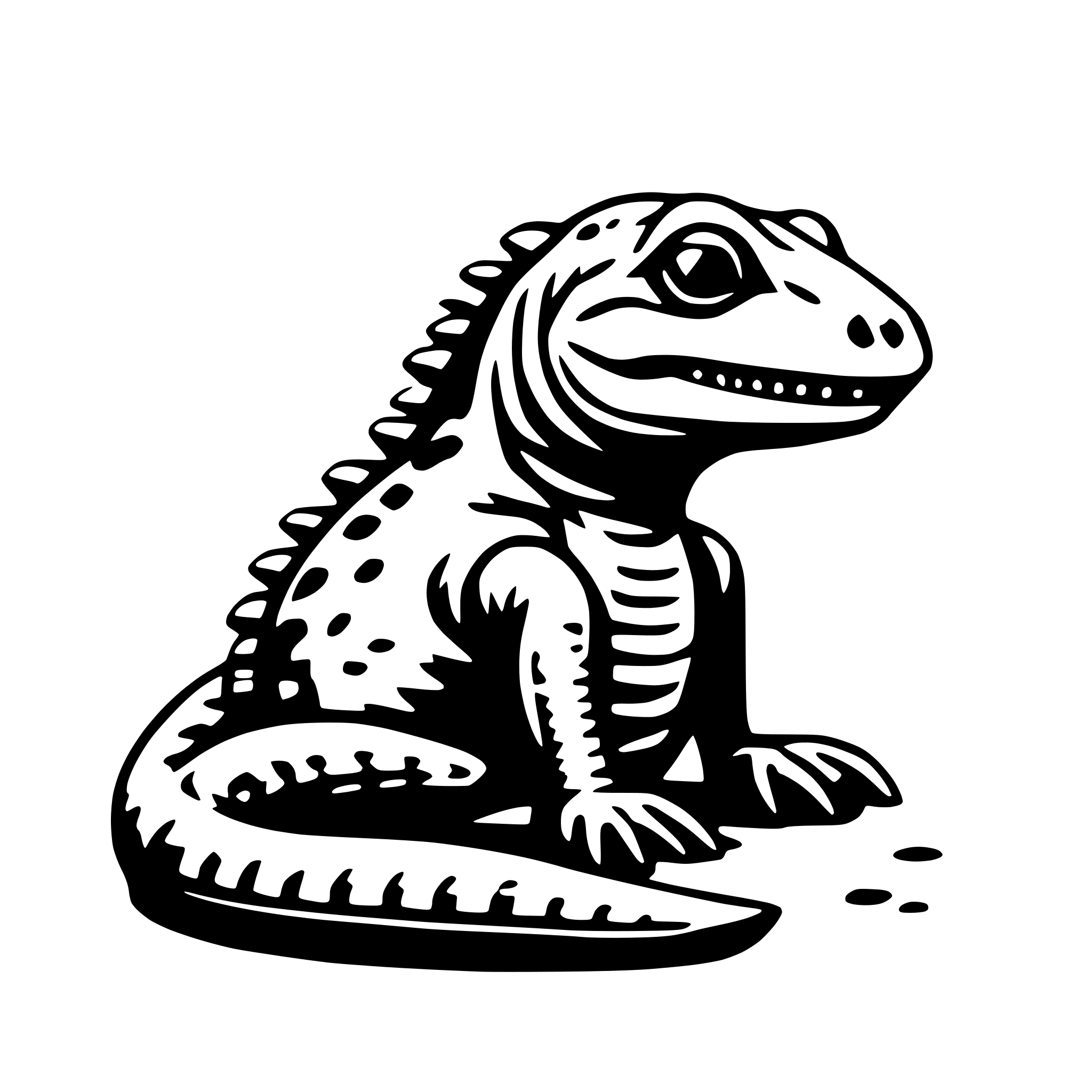 AI-generated SVG of 'reptile'