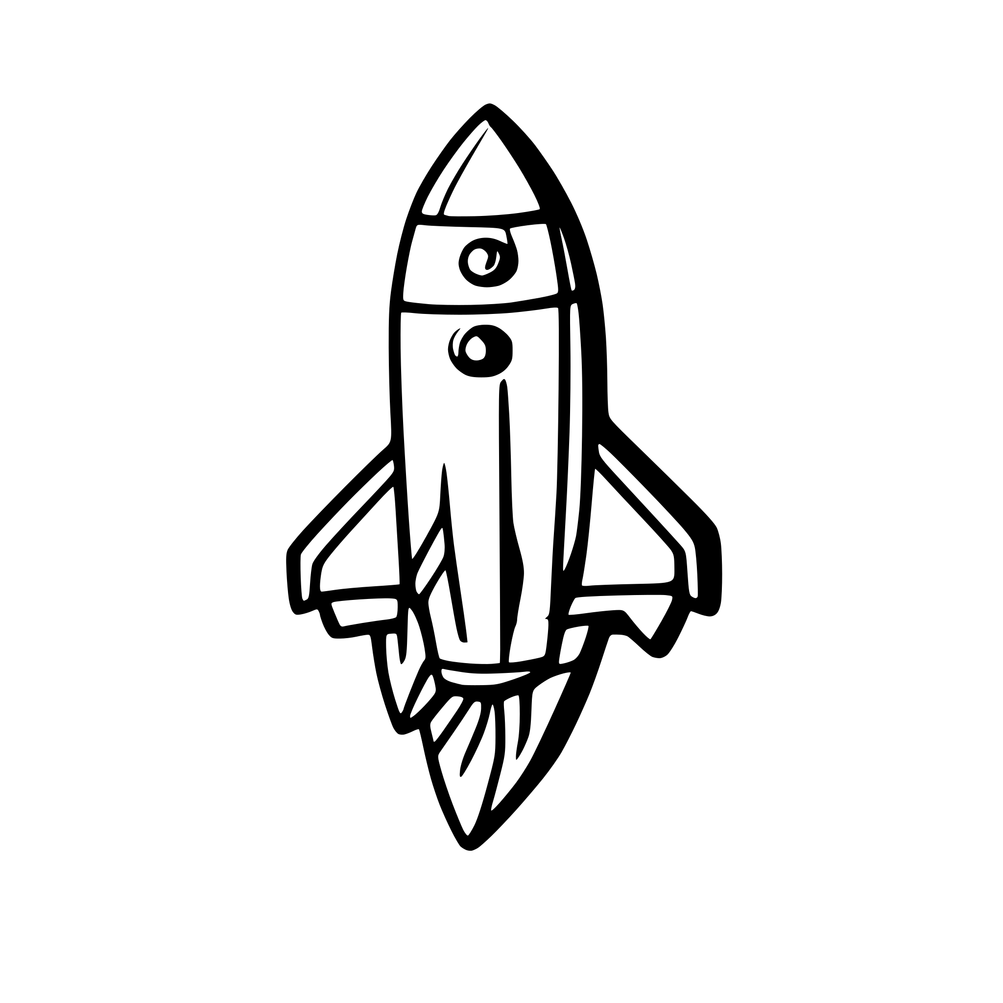 AI-generated SVG of a rocket