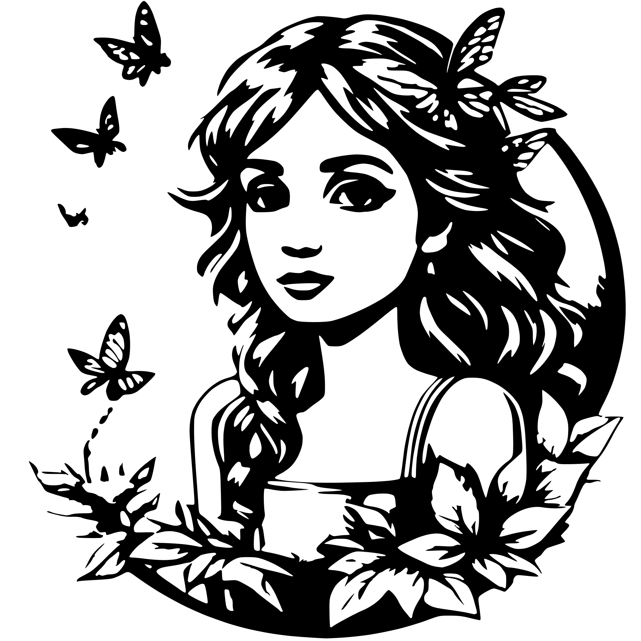 AI-generated SVG of a a realistic fairy