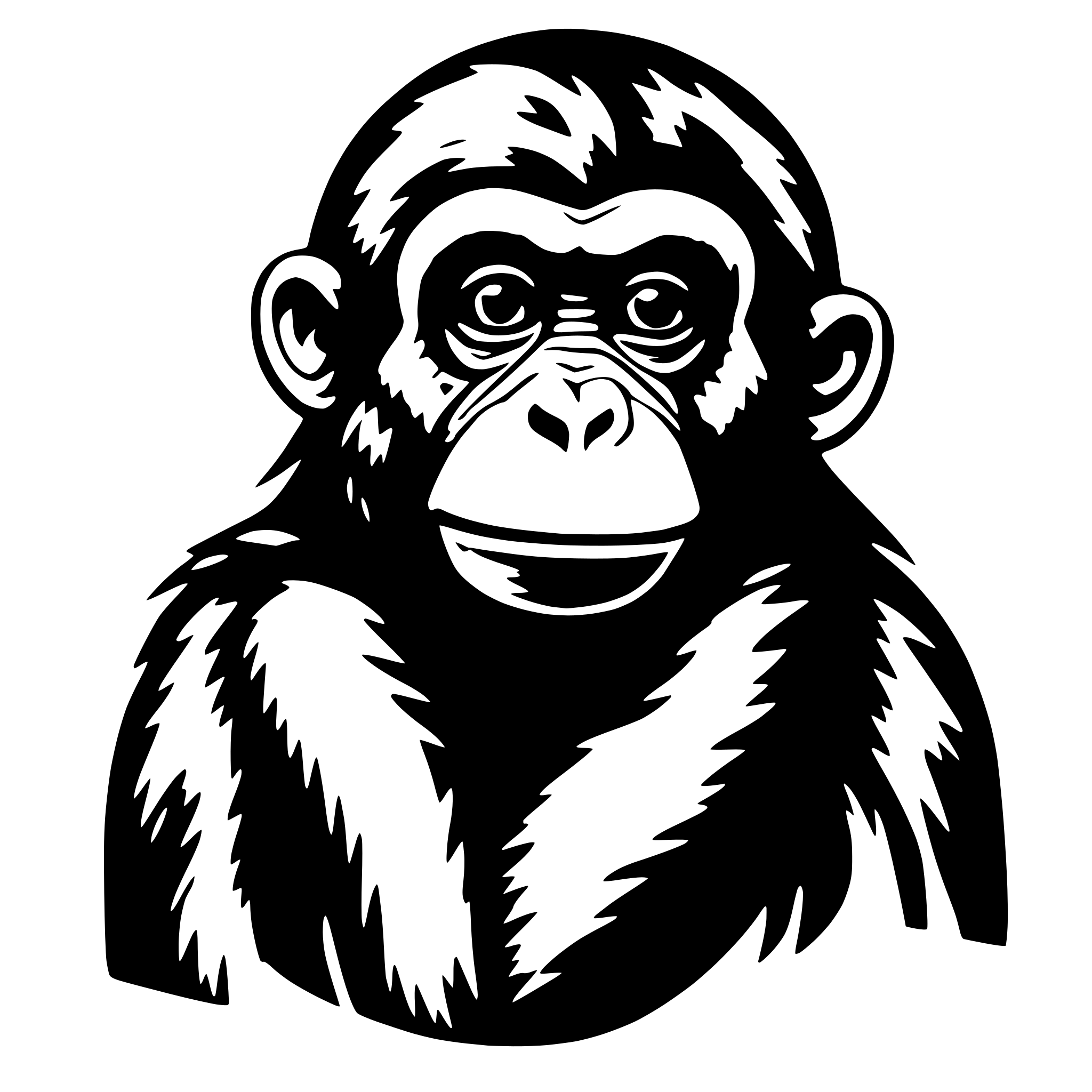AI-generated SVG of 'Monkey D. Fuffy'