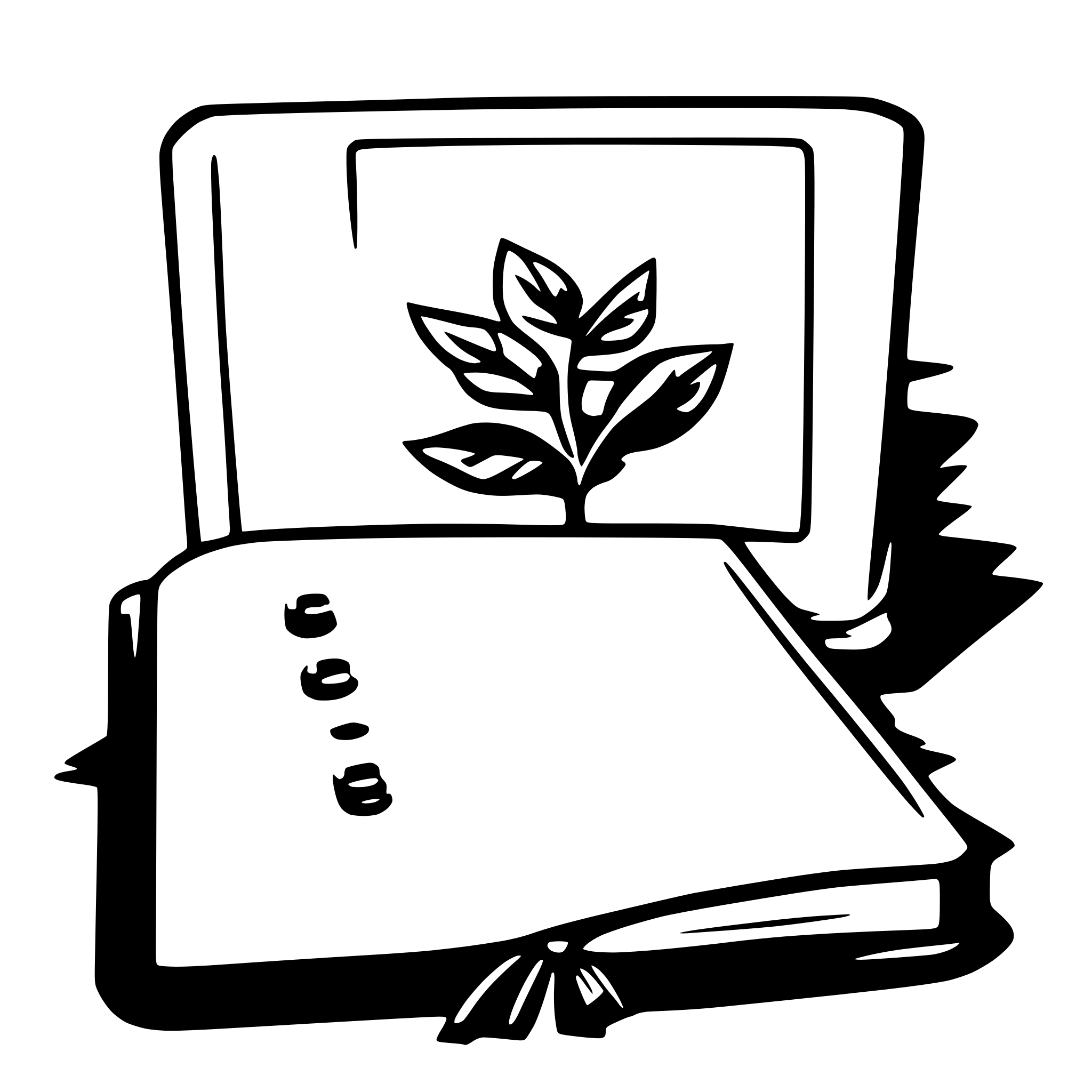 AI-generated SVG of a journal