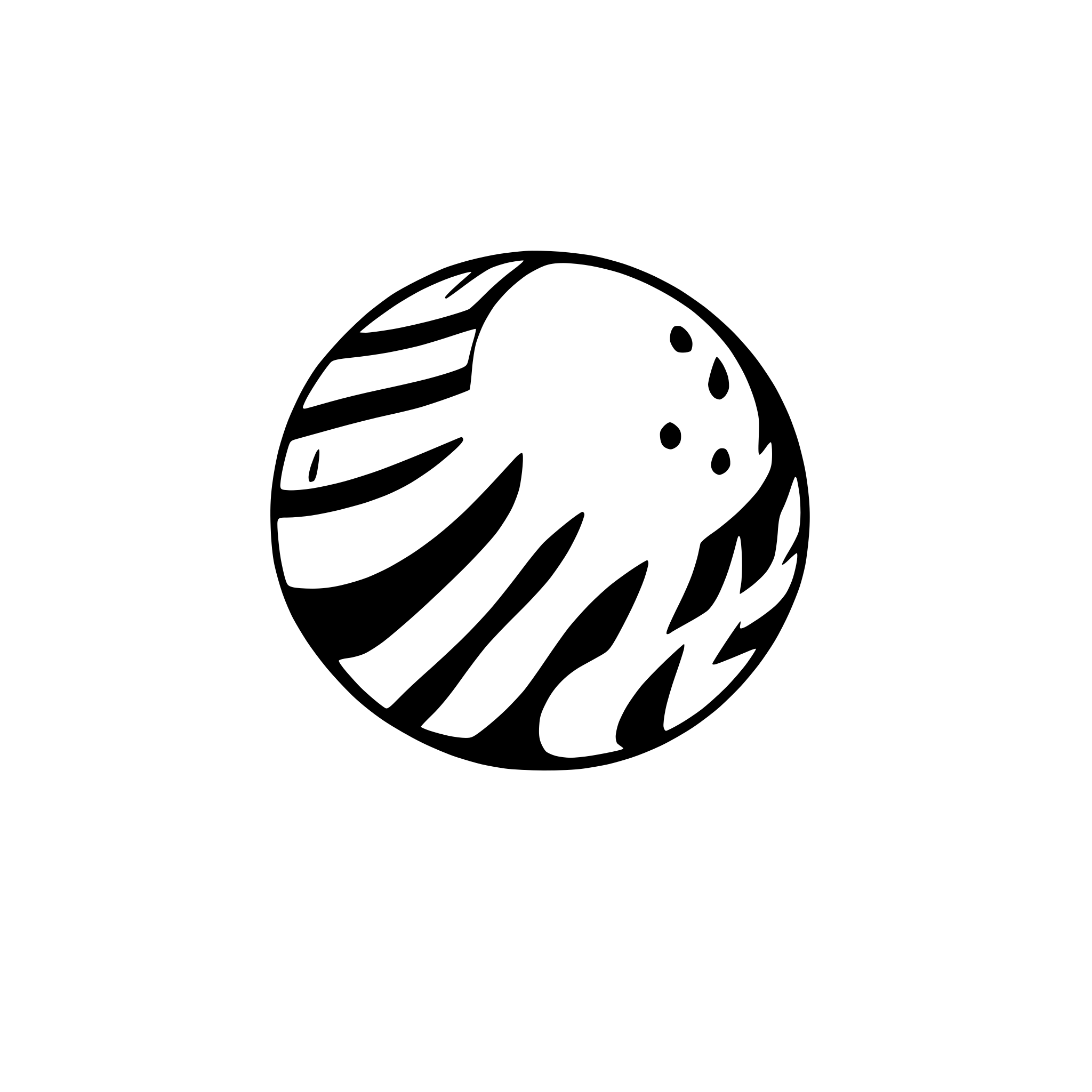 AI-generated SVG of a spiral sphere
