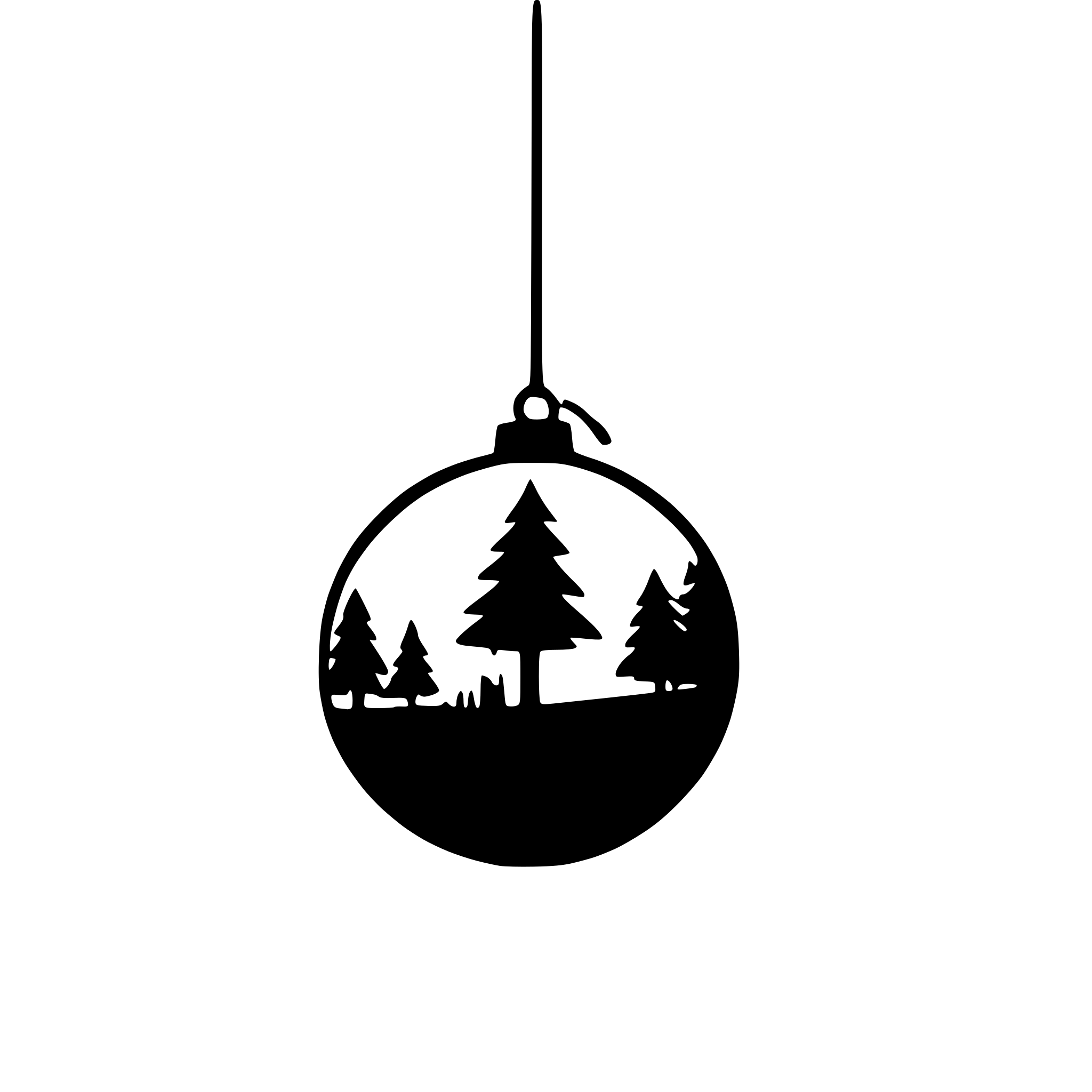 AI-generated SVG of a christmas bauble