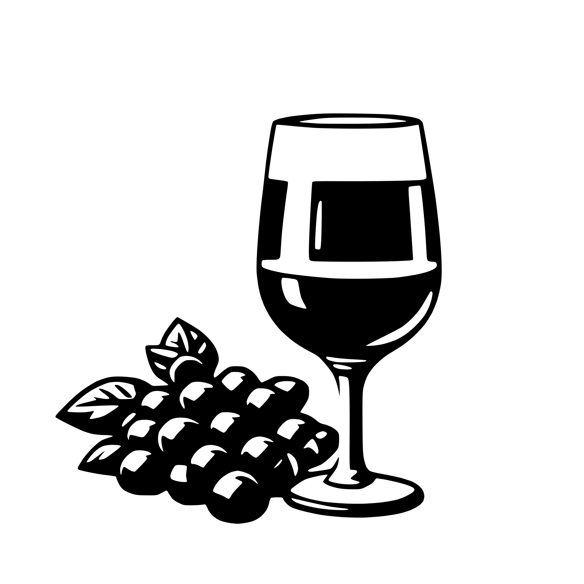 AI-generated SVG of a wine glass