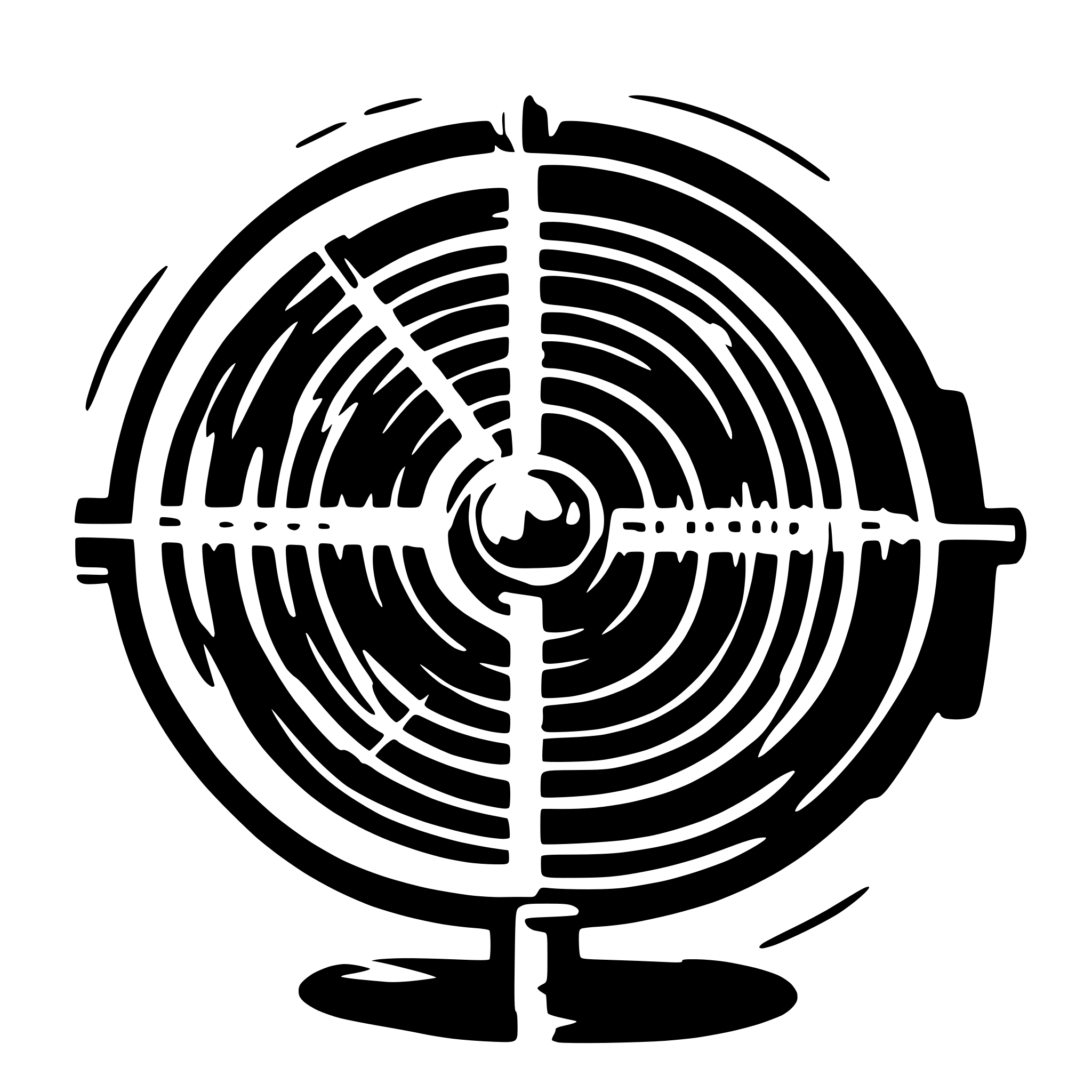 AI-generated SVG of 'an ion magnetic field line'