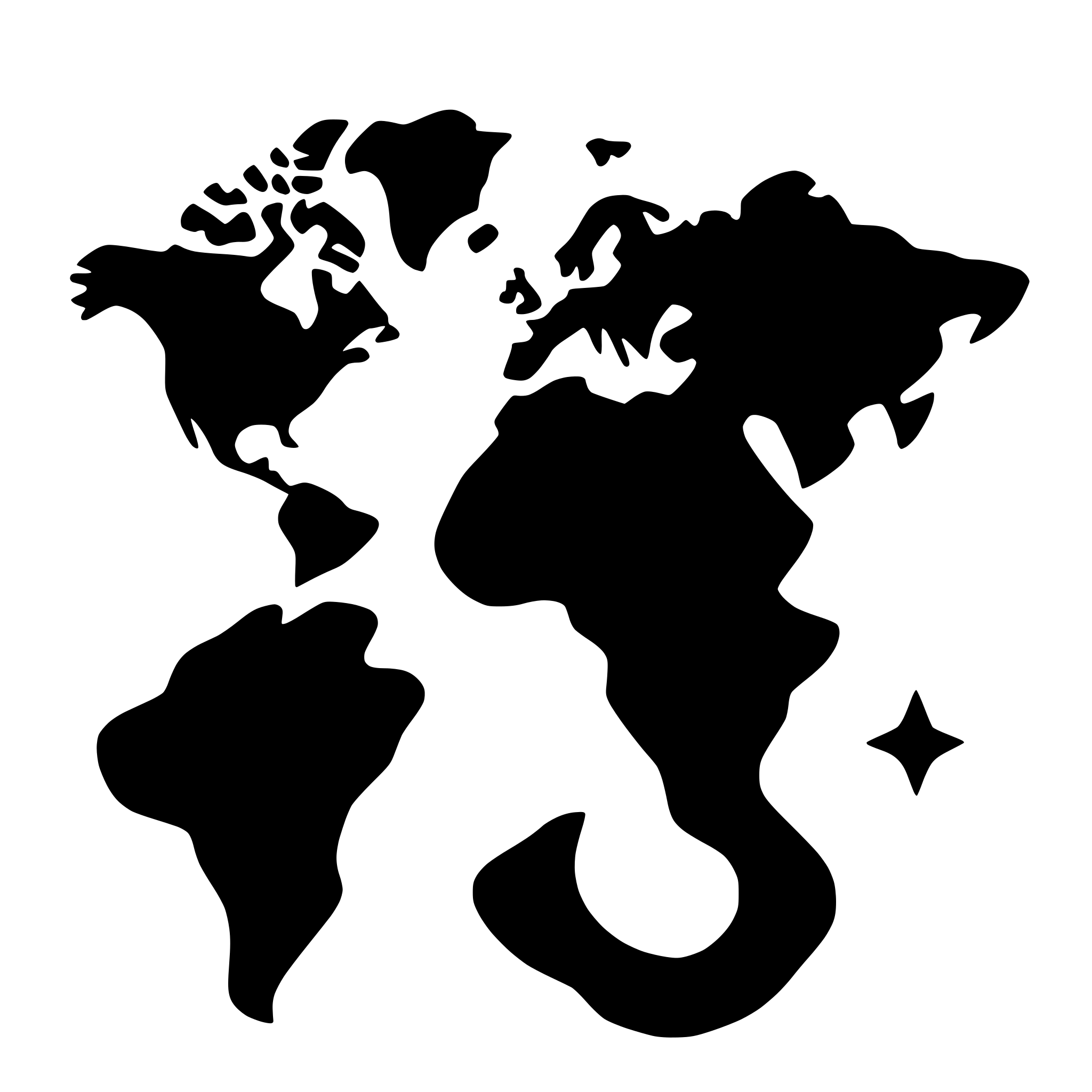 AI-generated SVG of 'World map'