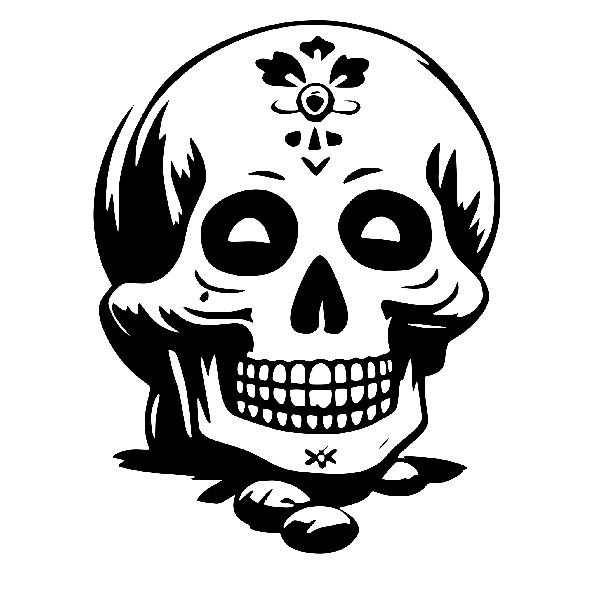 AI-generated SVG of a day of dead