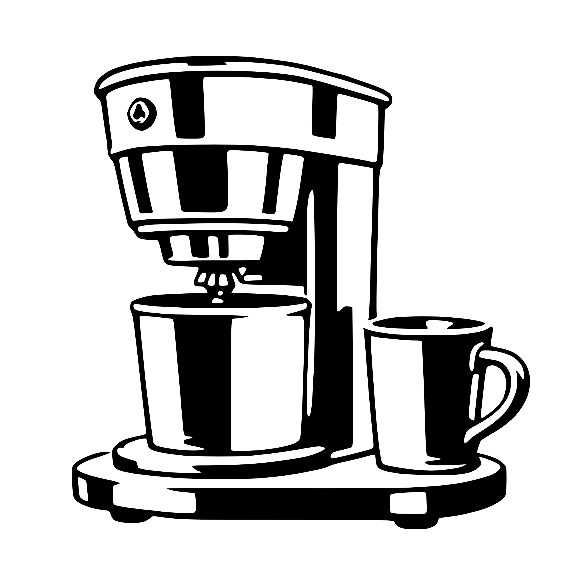 AI-generated SVG of 'coffee maker'