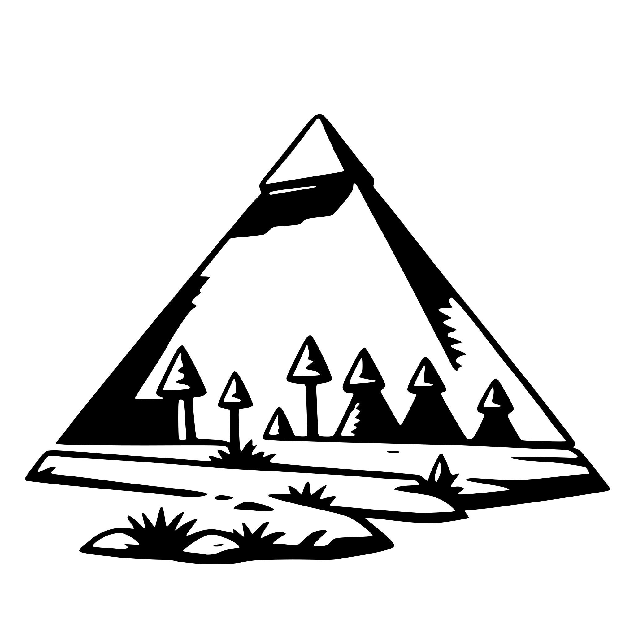 AI-generated SVG of 'pyramids of giza'