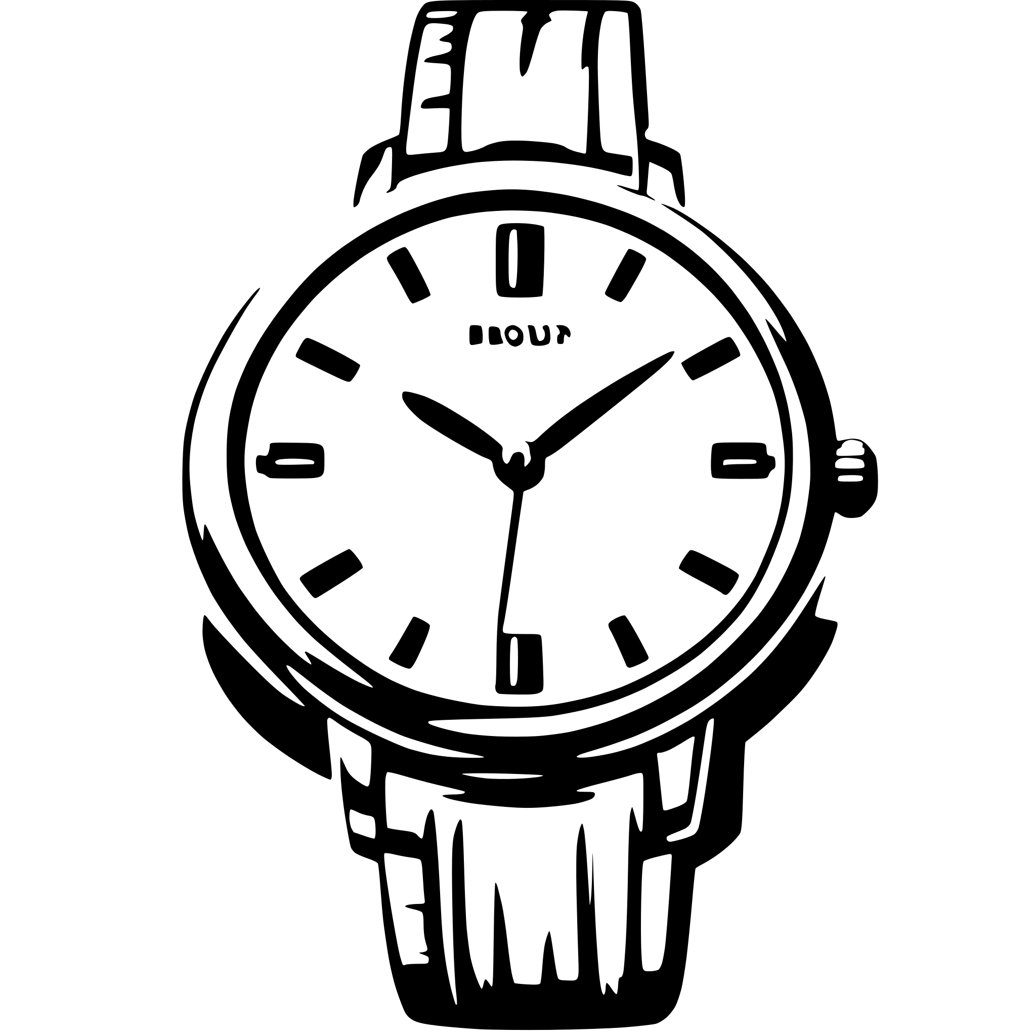 AI-generated SVG of a watch