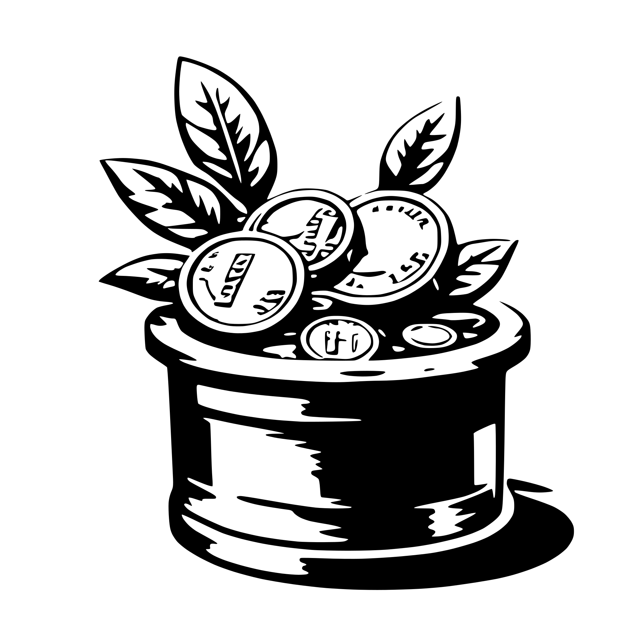 AI-generated SVG of 'incentives, money, coins'