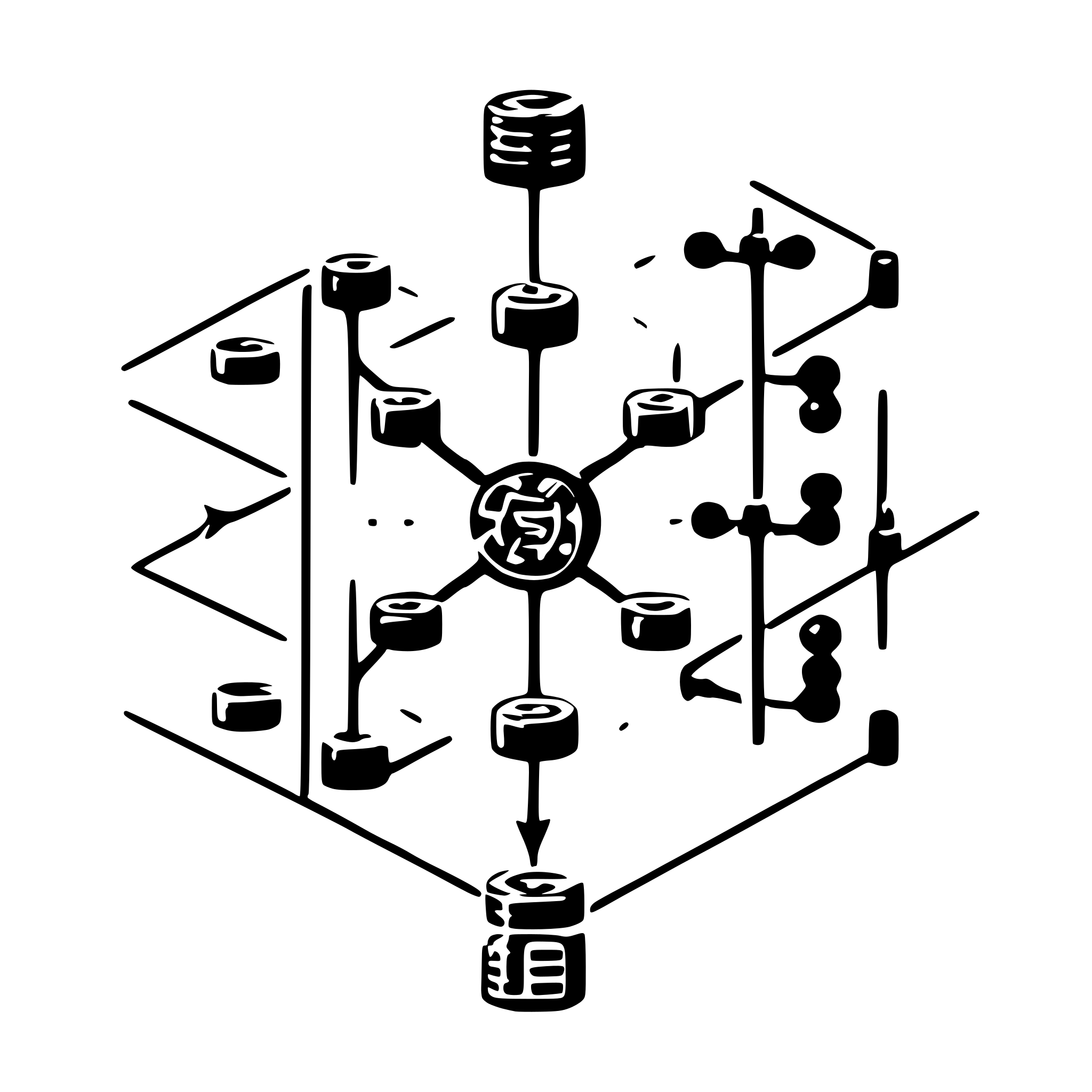 AI-generated SVG of 'Multiplexing principle diagram'