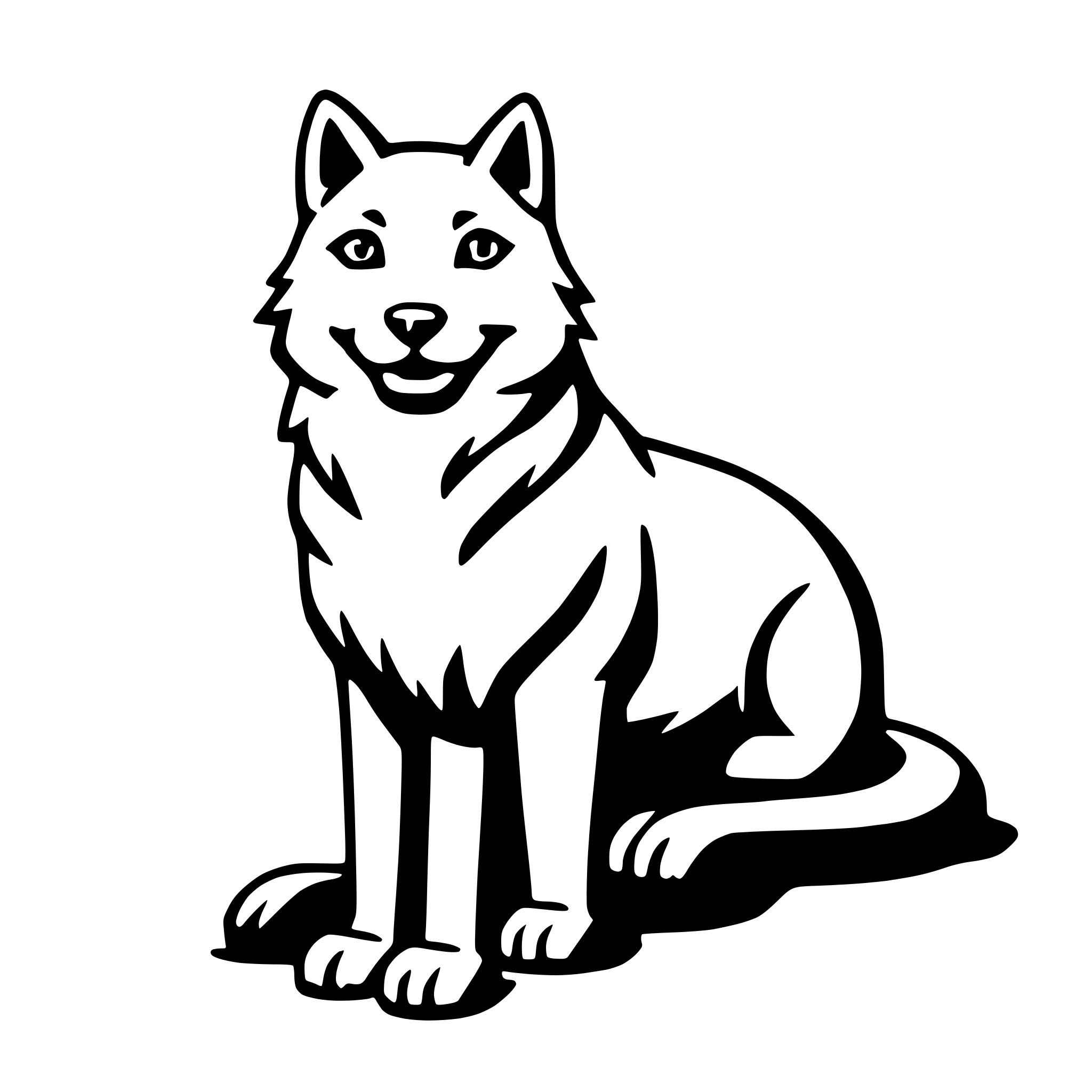AI-generated SVG of a inari