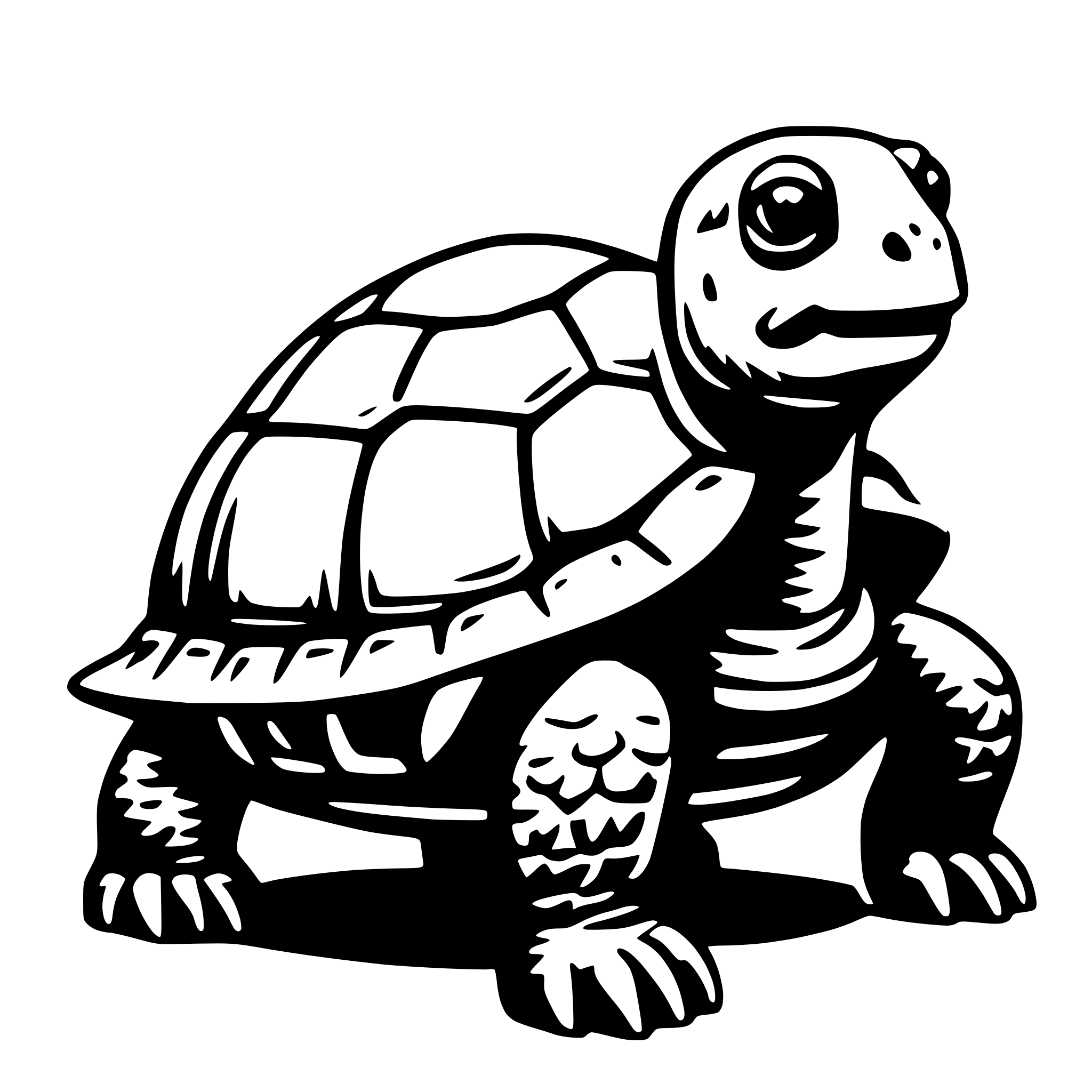 AI-generated SVG of 'tortoise'
