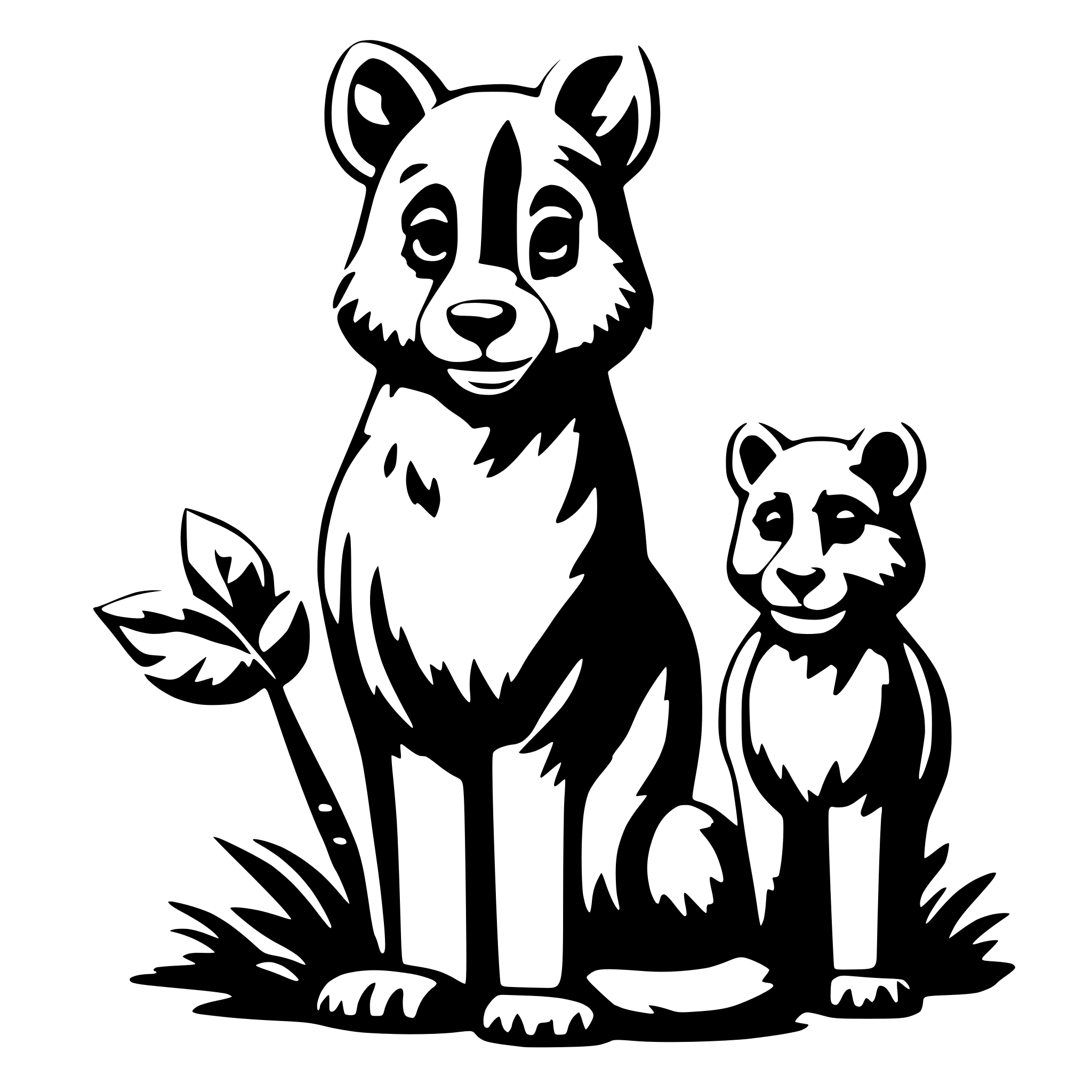 AI-generated SVG of a cute wild animals