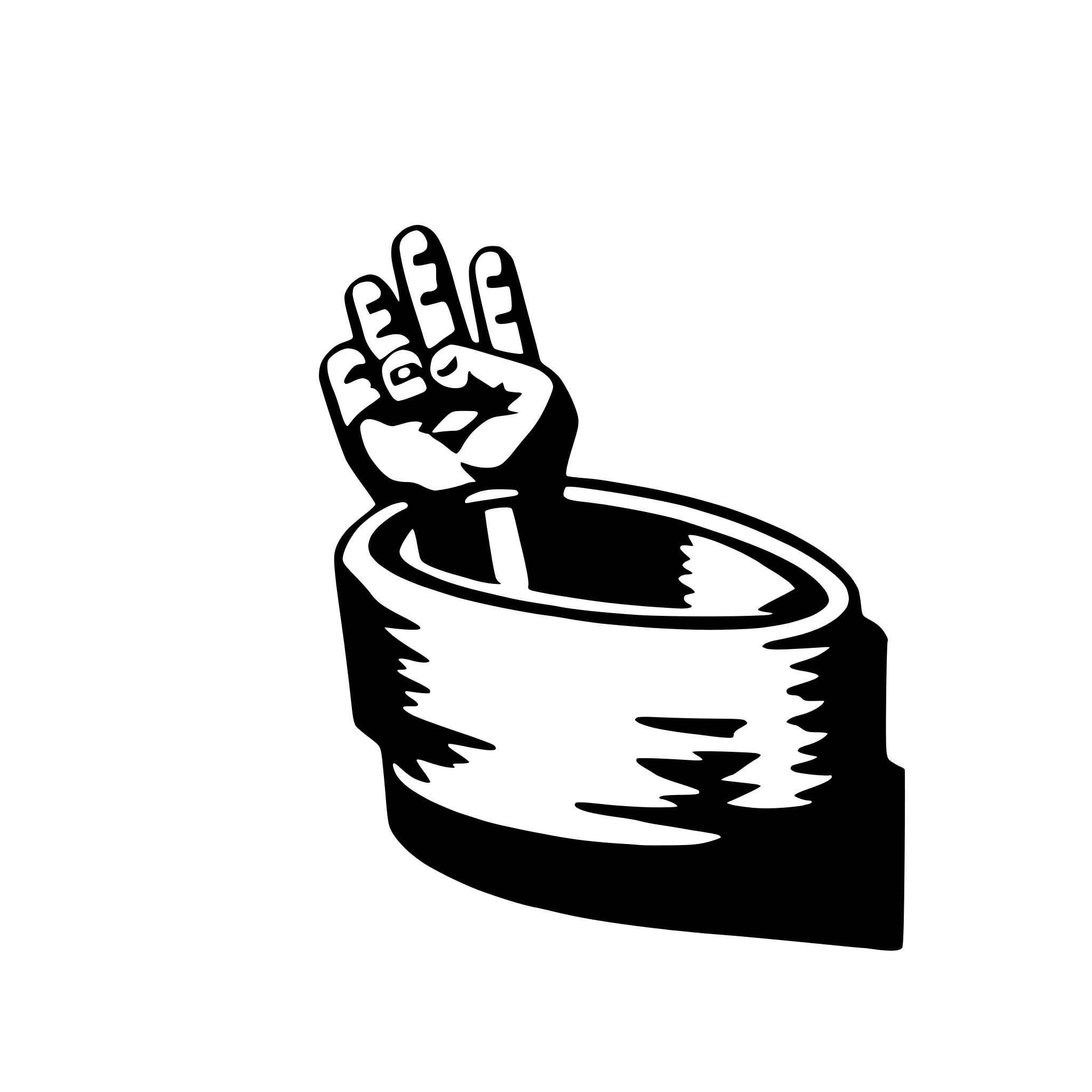 AI-generated SVG of a wristband