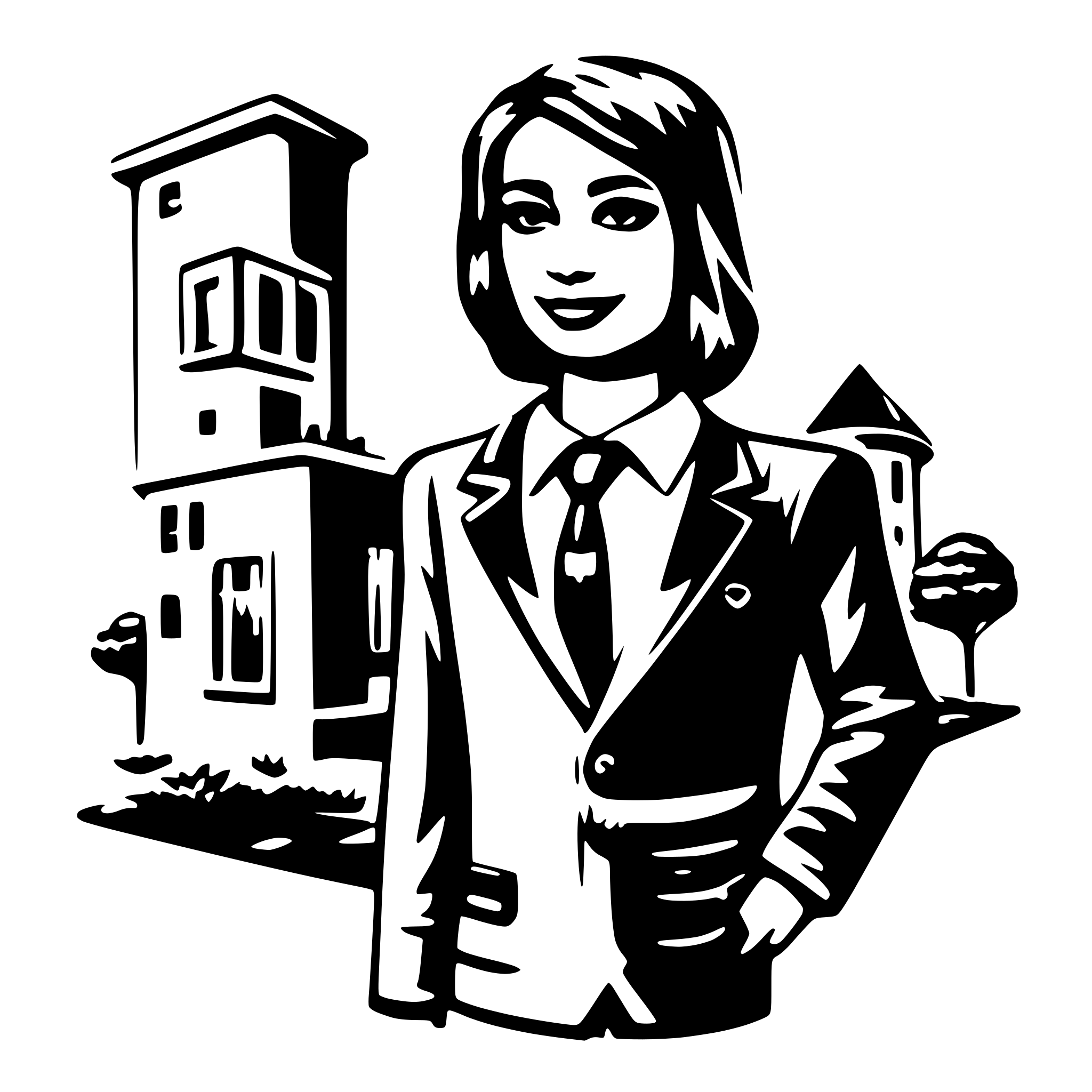 AI-generated SVG of 'an ai real estate agent'